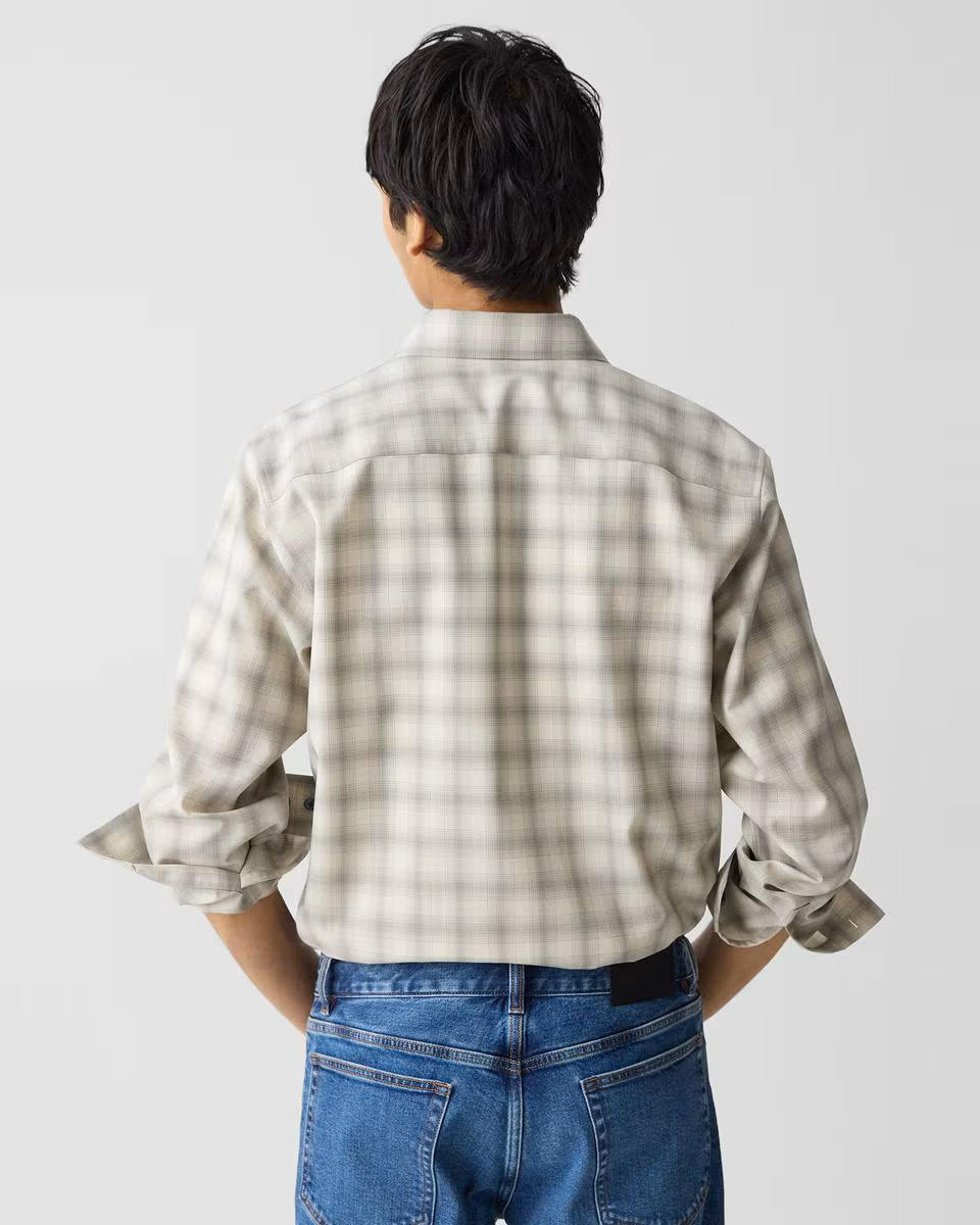 Irving Shirt in Checked Wool