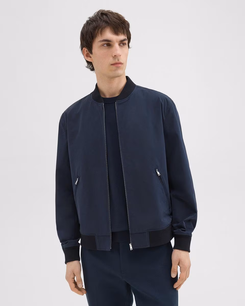 Tailored Bomber Jacket in Foundation Twill