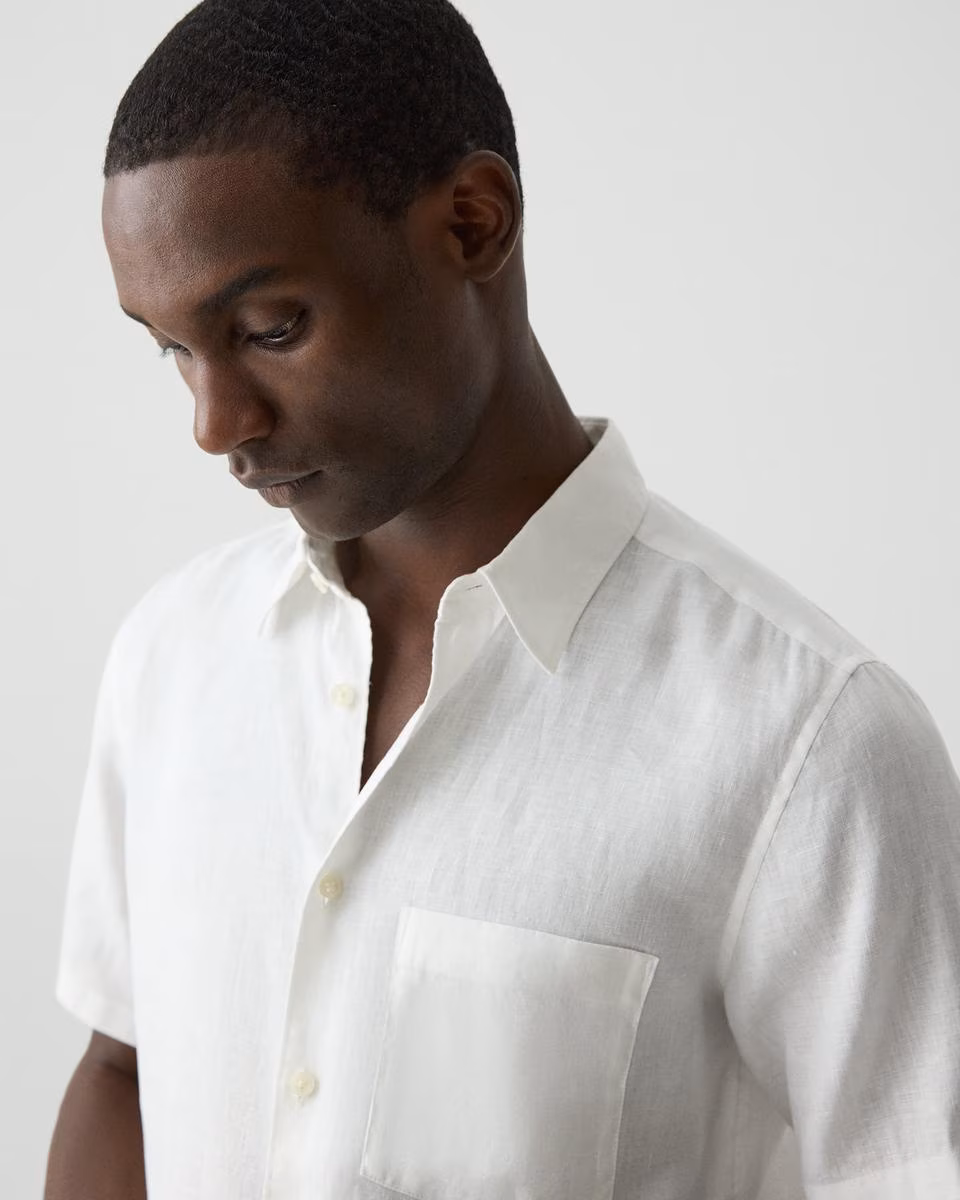 Irving Short-Sleeve Shirt in Relaxed Linen