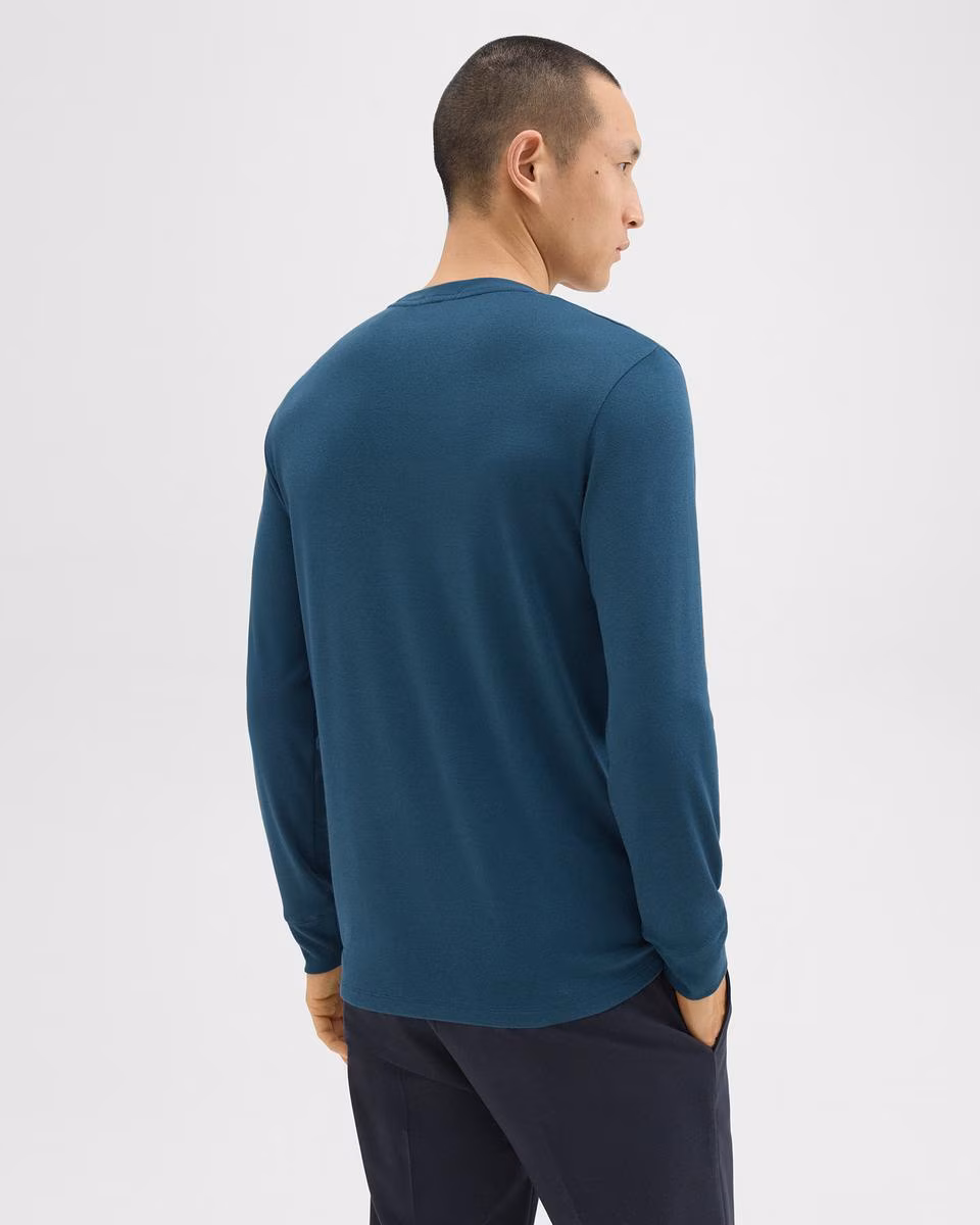 Essential Long-Sleeve Tee in Anemone Modal Jersey