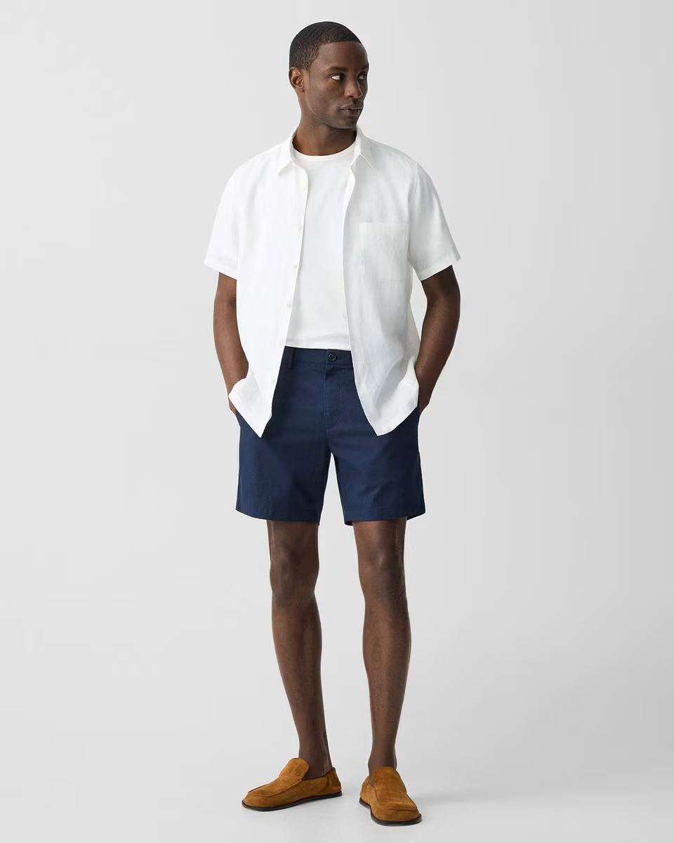 Zaine Short in Stretch Cotton