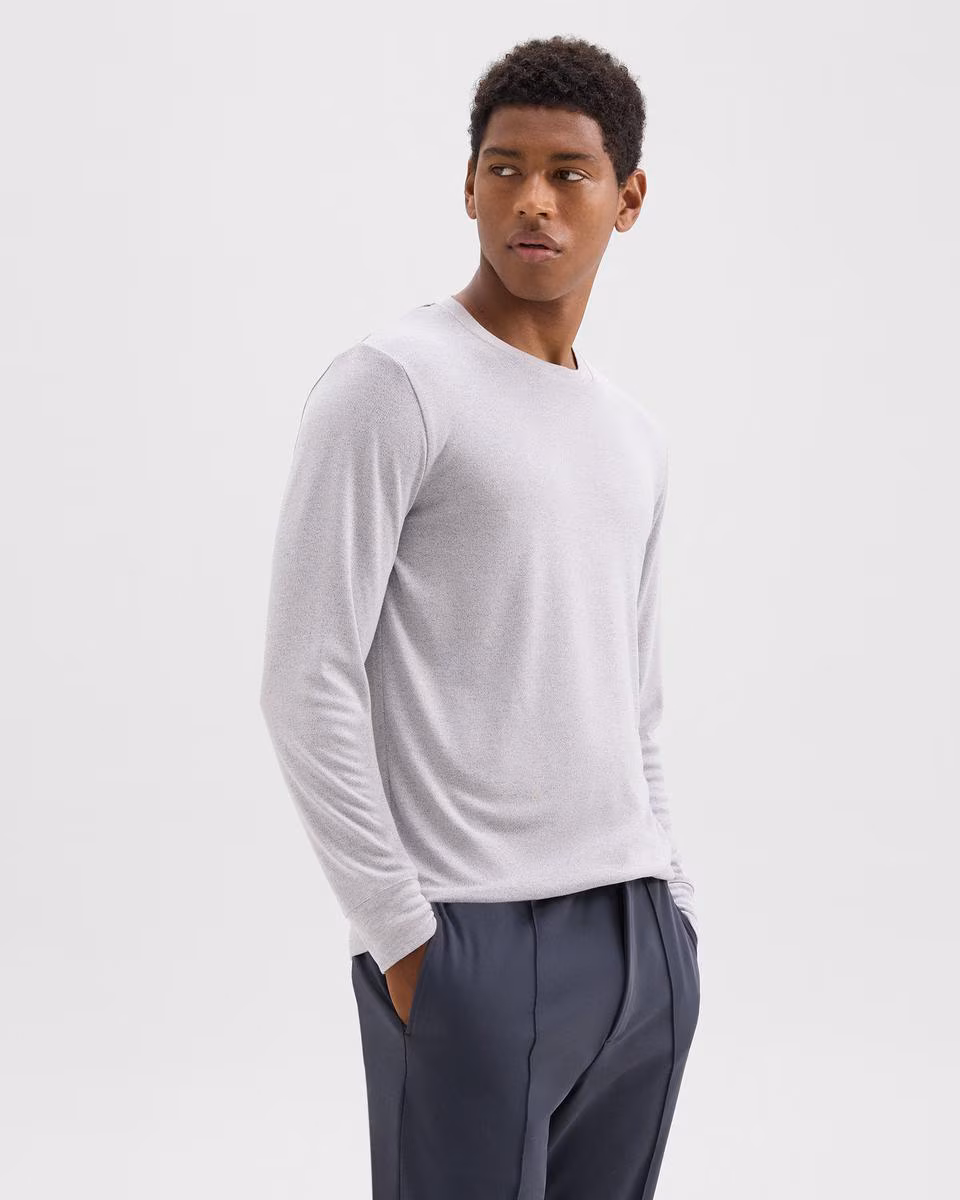 Essential Long-Sleeve Tee in Anemone Modal Jersey