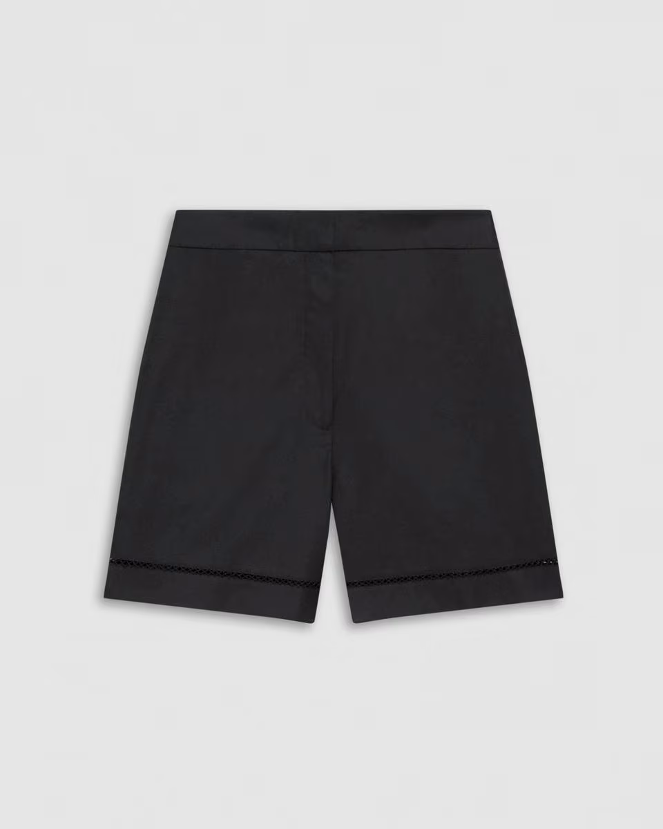 Eyelet Short in City Poplin