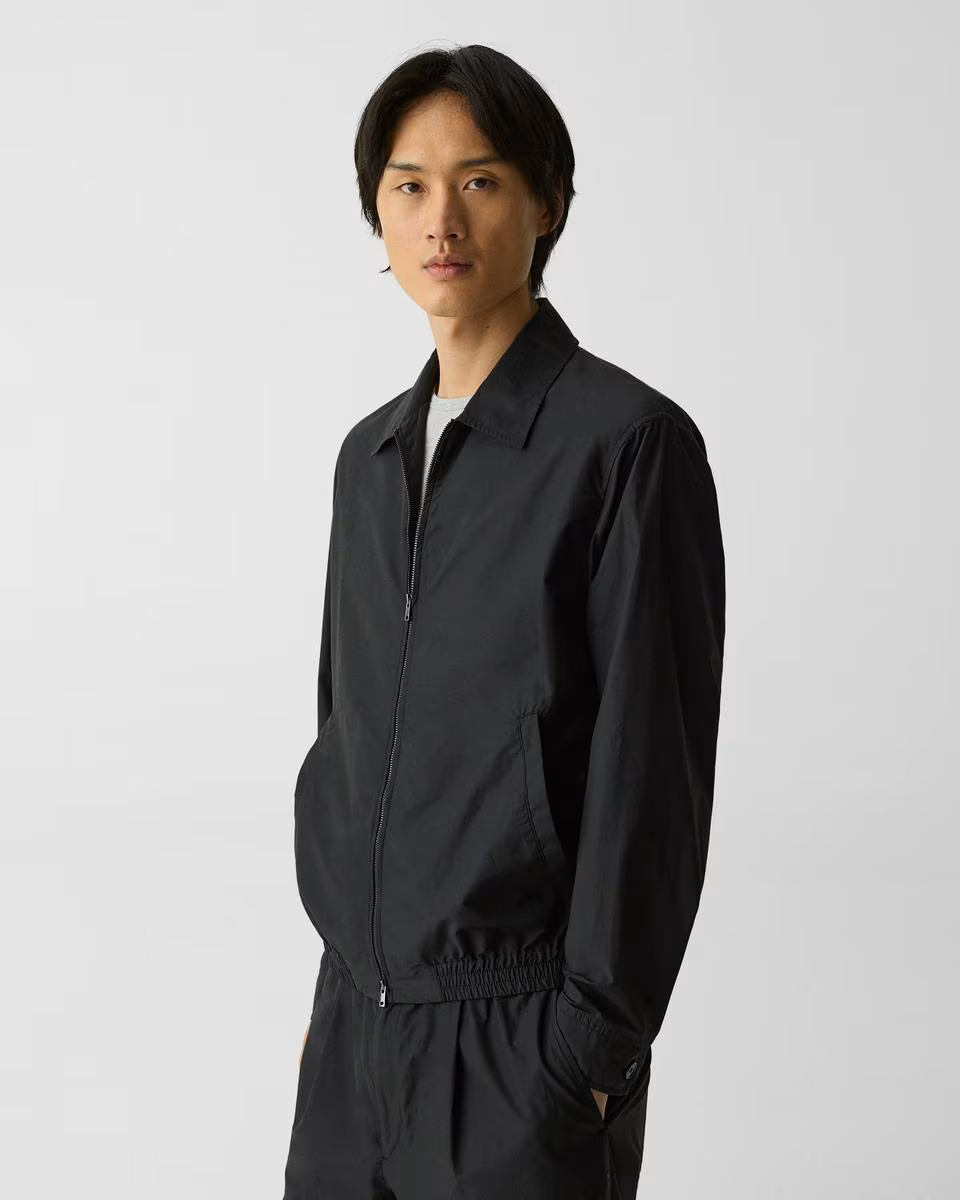 Blouson Zip Jacket in Cotton-Blend