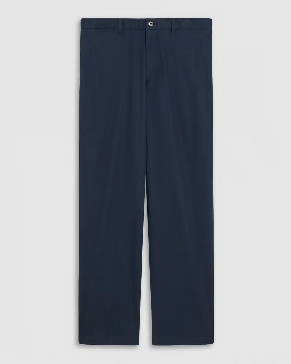 Straight Pant in Cotton-Blend Twill