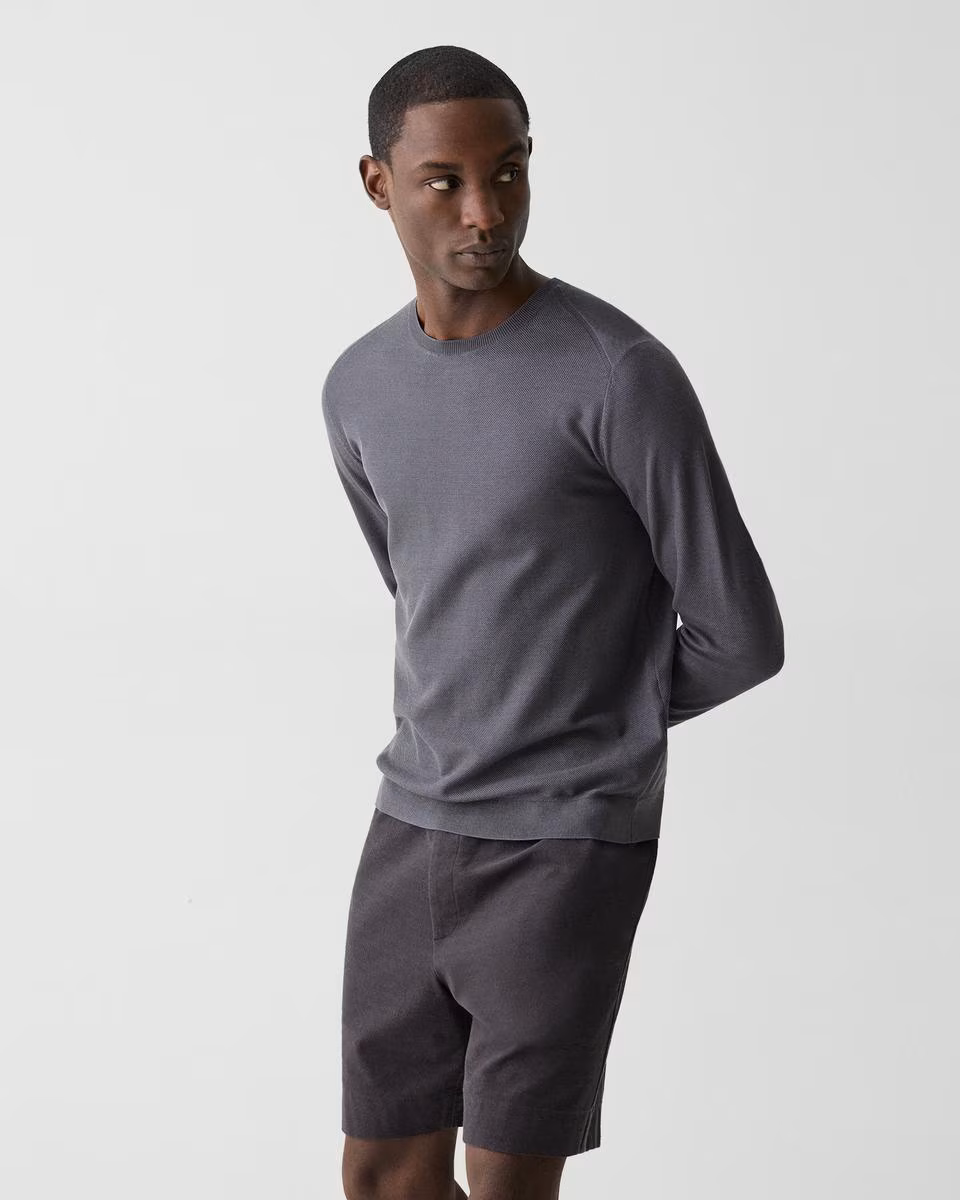 Crewneck Sweatshirt in Silk-Cotton