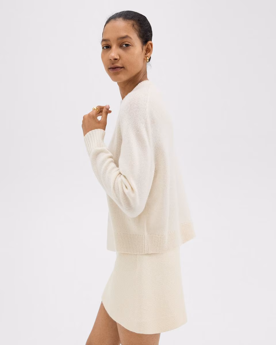 Cropped Sweater in Cashmere