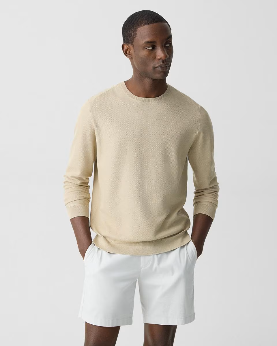 Crewneck Sweatshirt in Silk-Cotton