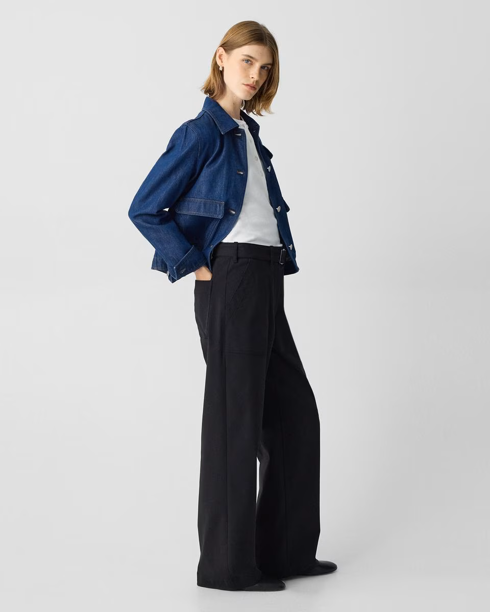 31'' Utility Wide-Leg Pant in Neoteric Twill