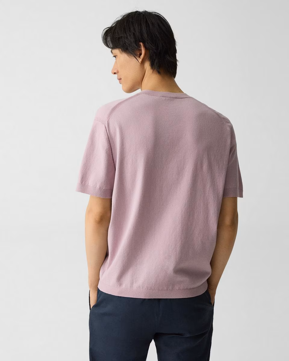 Relaxed Crewneck Tee in Cotton Light Twist