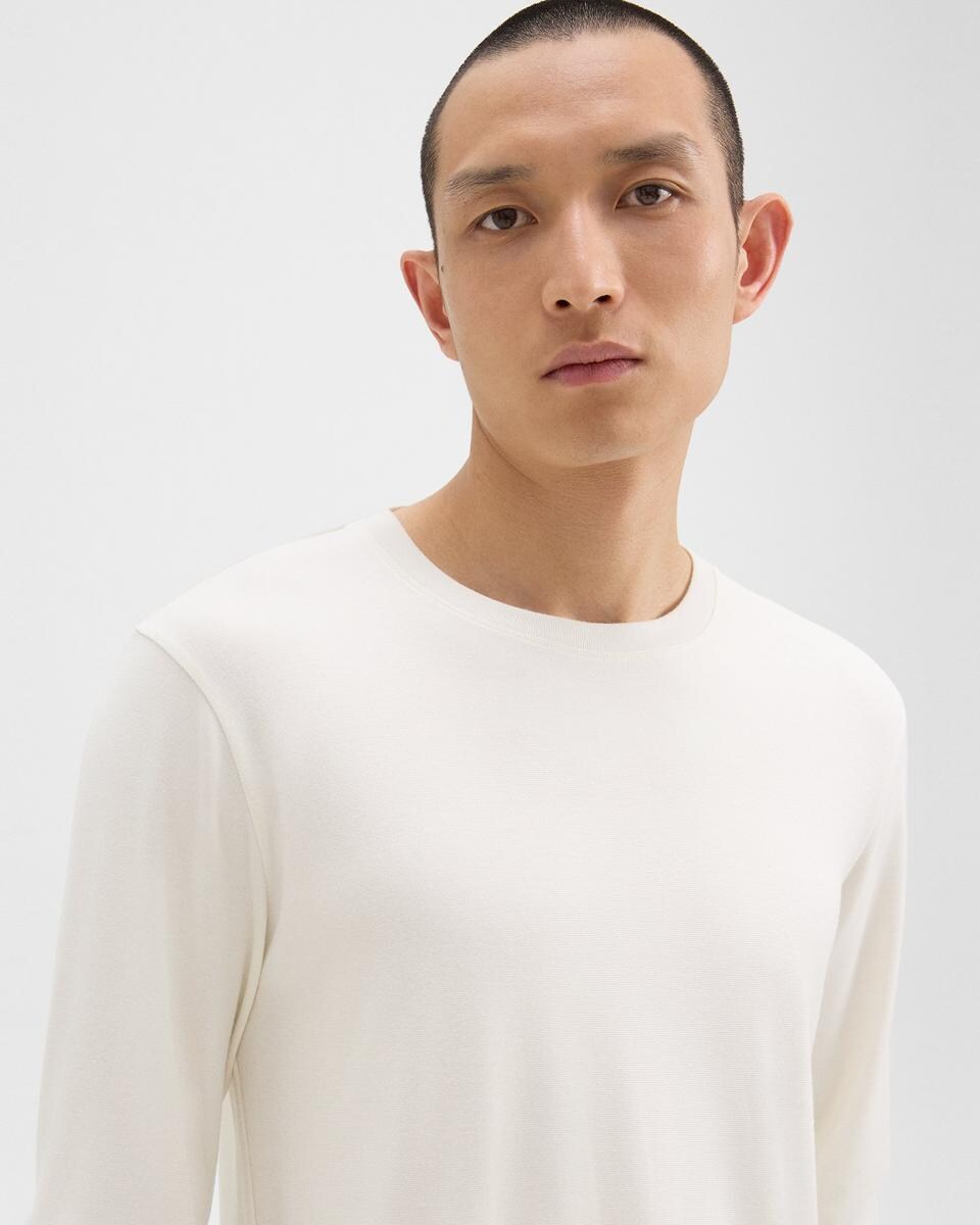 Essential Long-Sleeve Tee in Anemone Modal Jersey