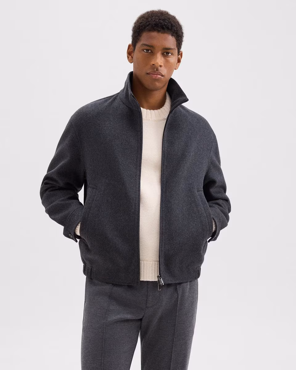 Straight Jacket in Double-Face Wool-Cashmere