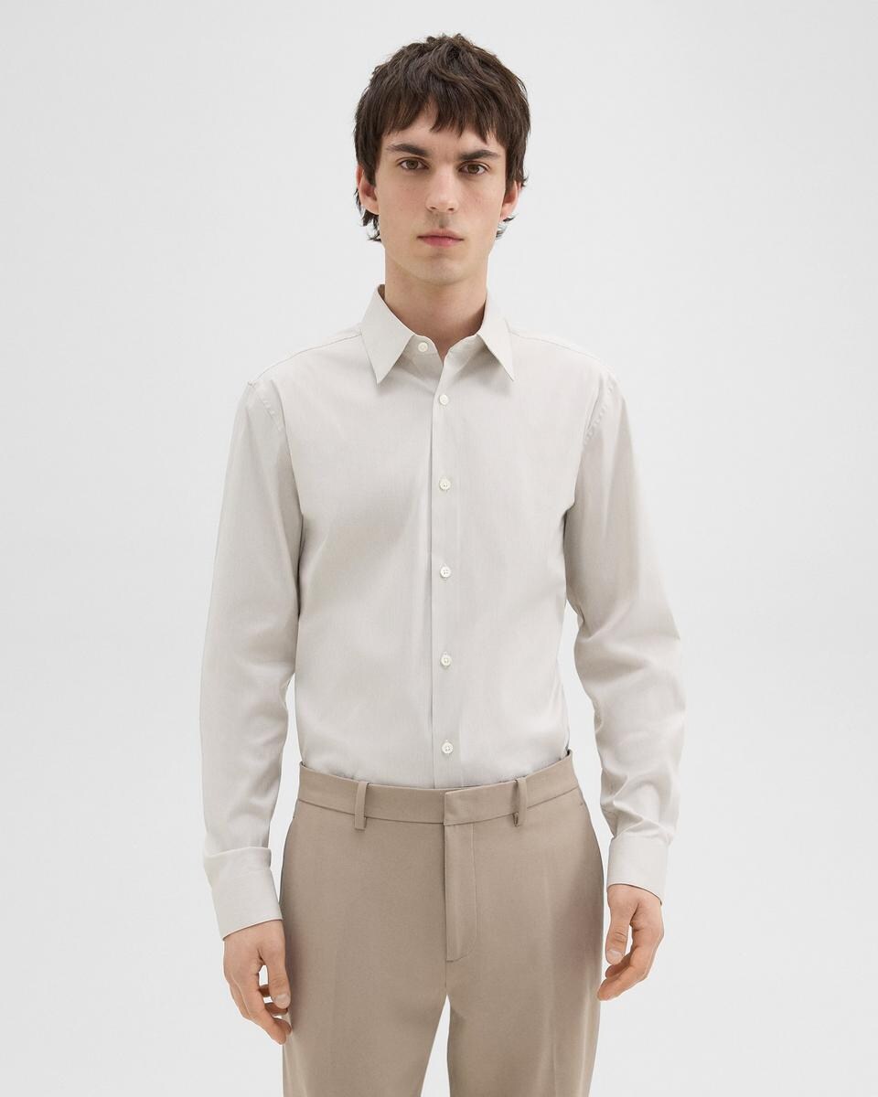 Sylvain Shirt in Checked Poplin