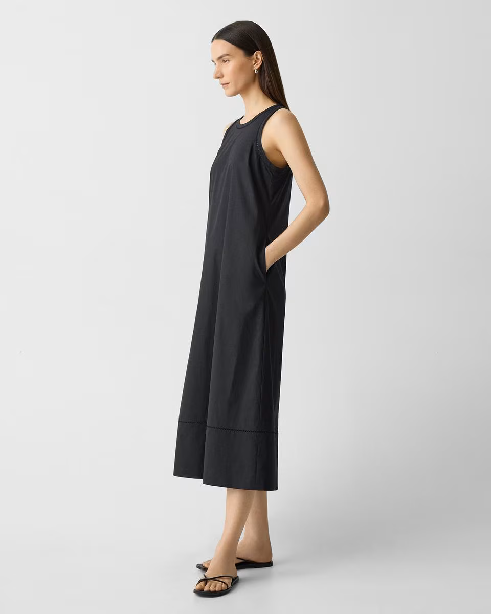 Maxi Tank Dress in City Poplin