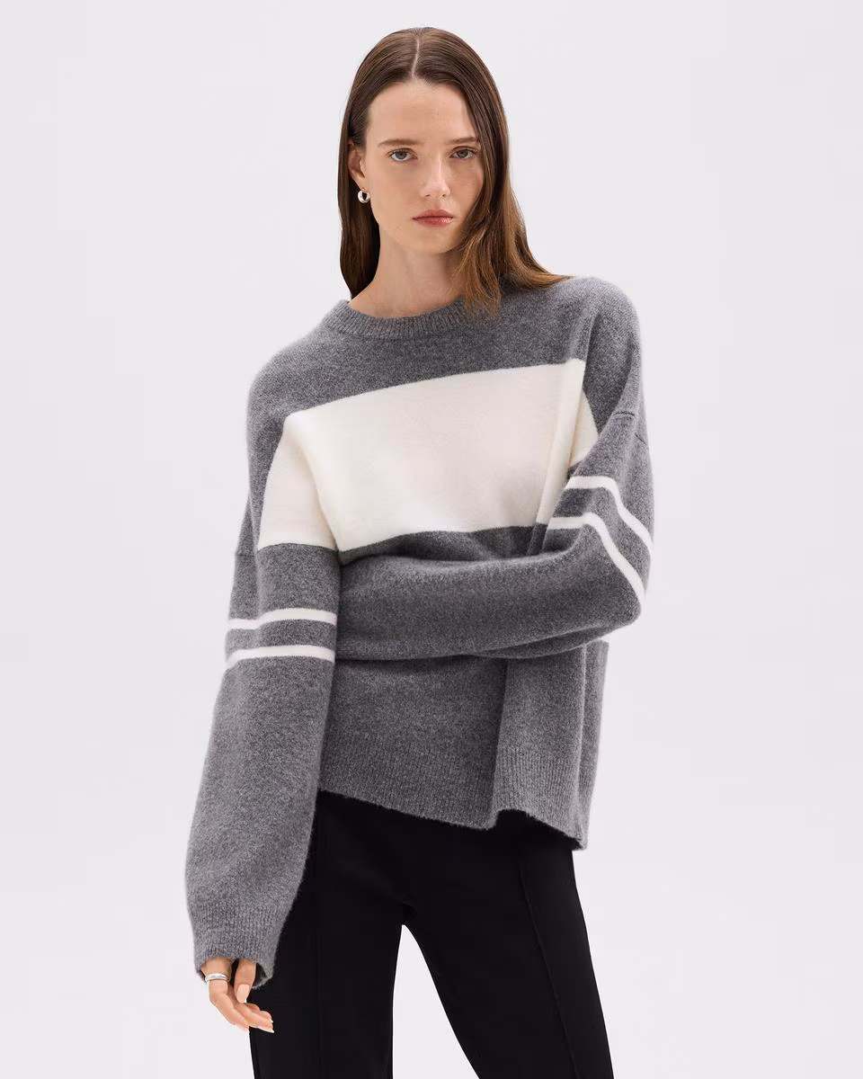 Colorblock Sweater in Astor Wool