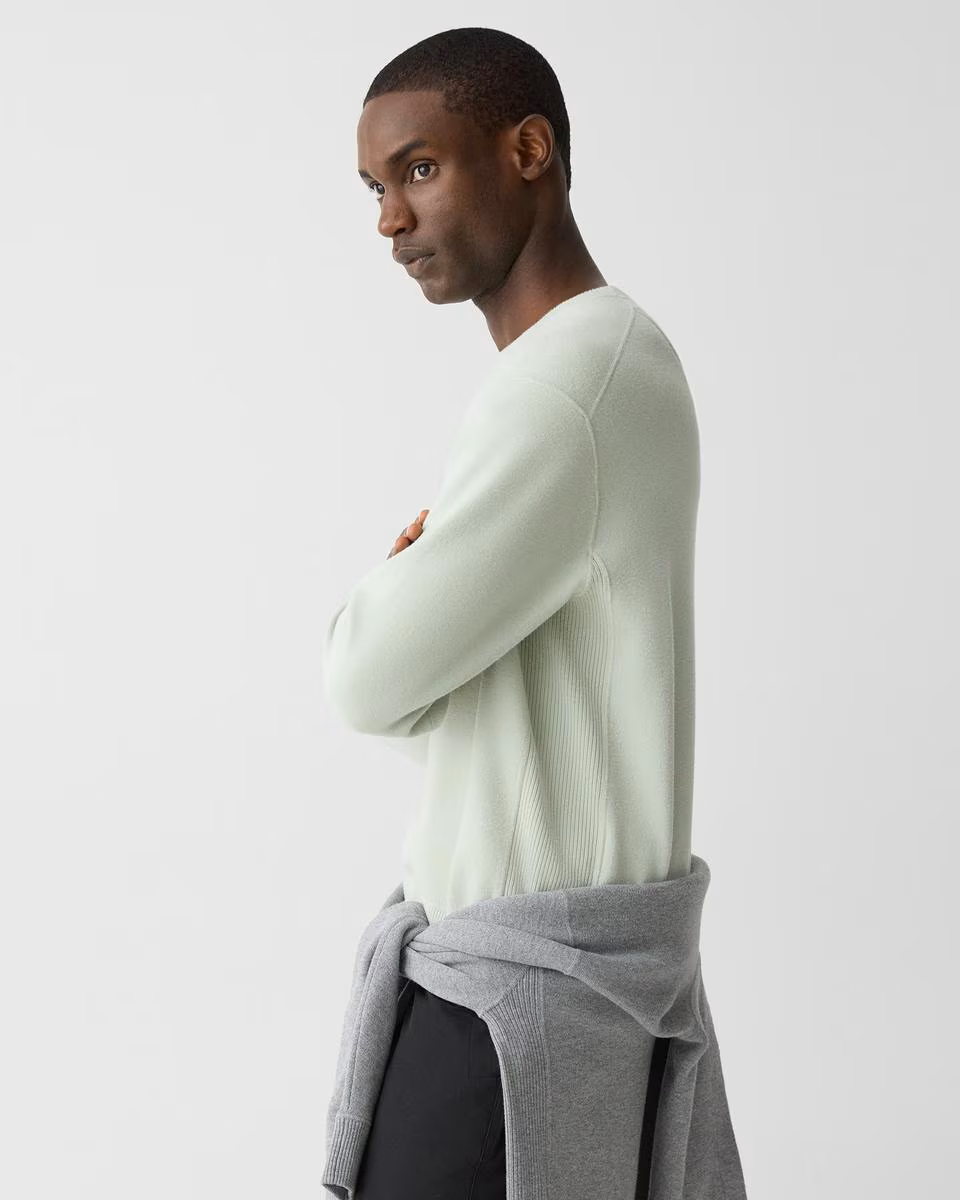 Relaxed Crewneck Sweatshirt in Light Bilen