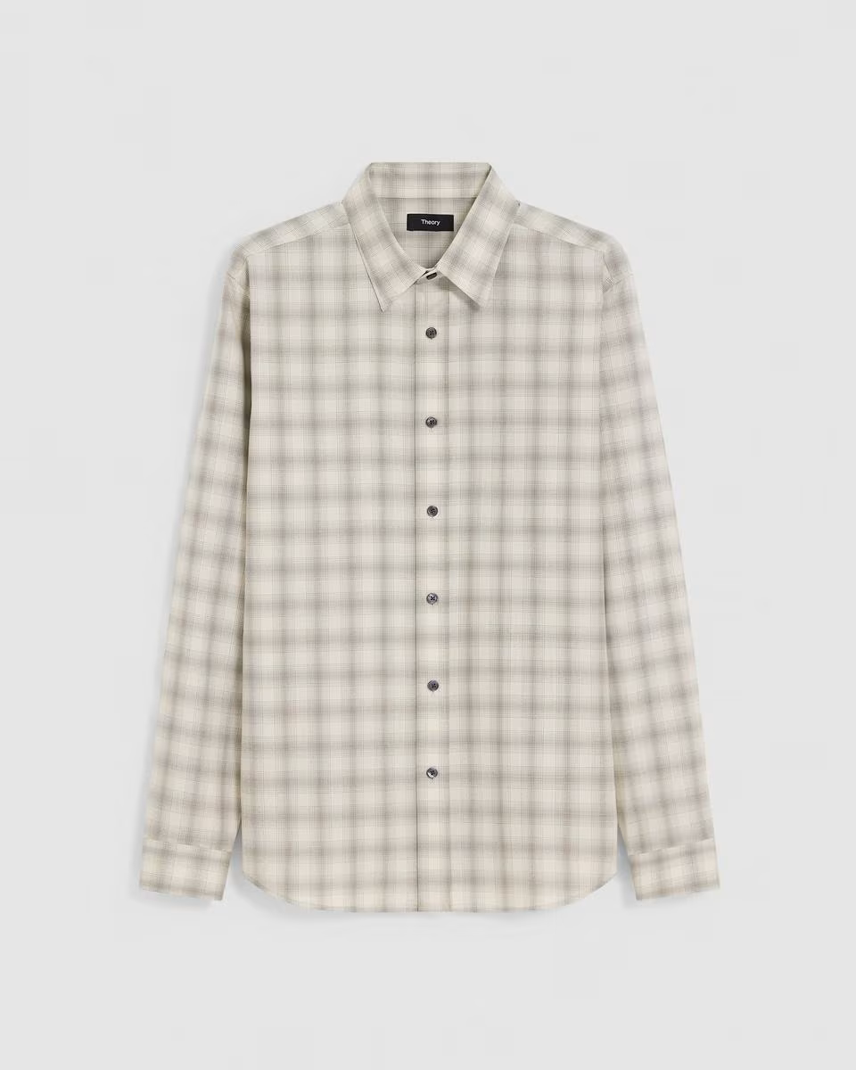 Irving Shirt in Checked Wool