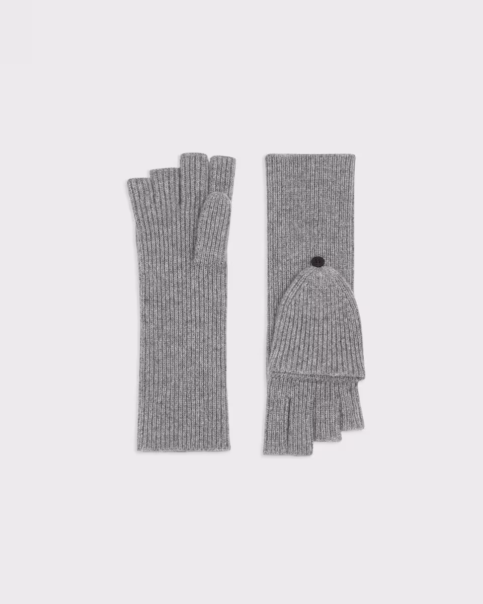 Fold-Back Gloves in Cashmere