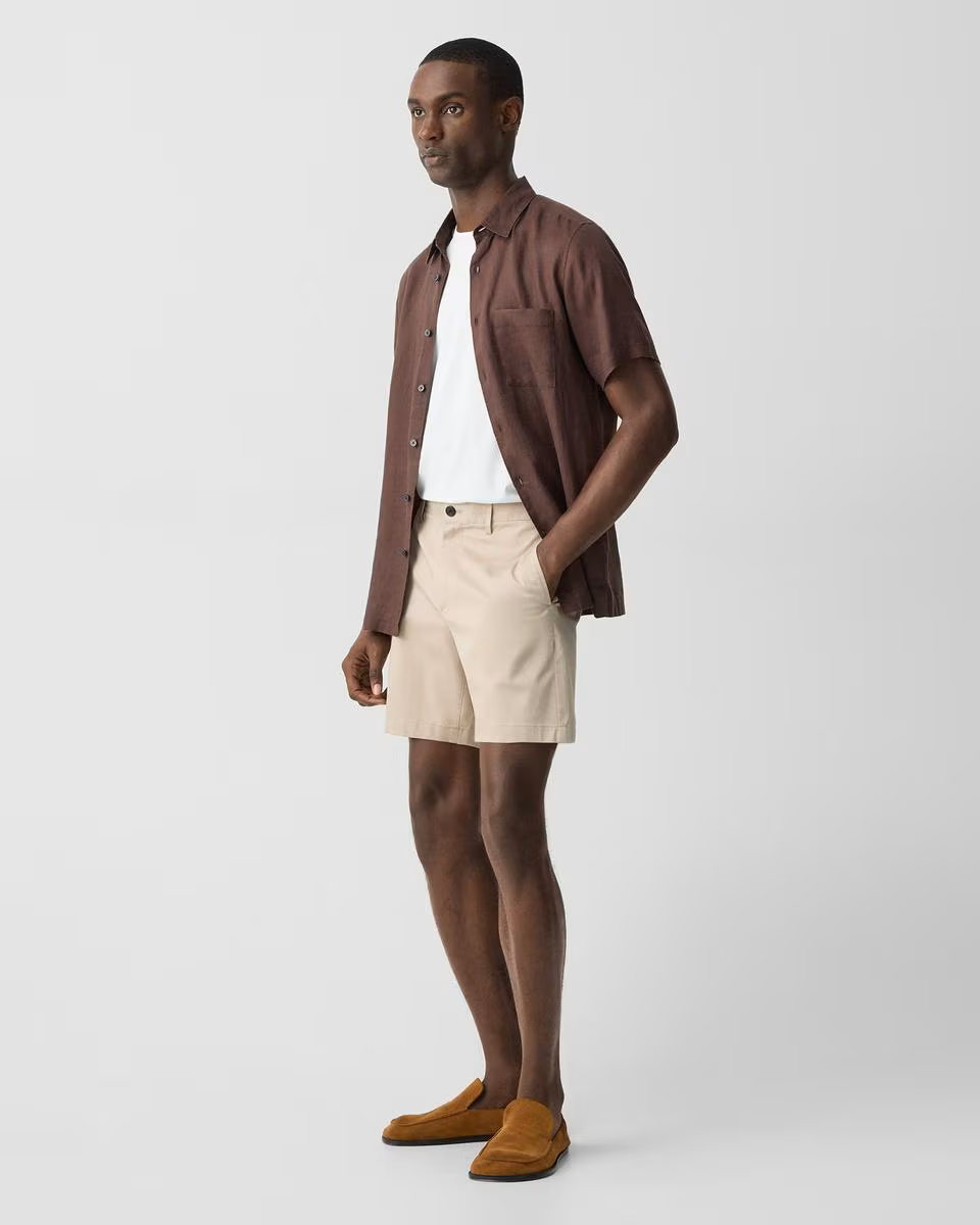Zaine Short in Stretch Cotton