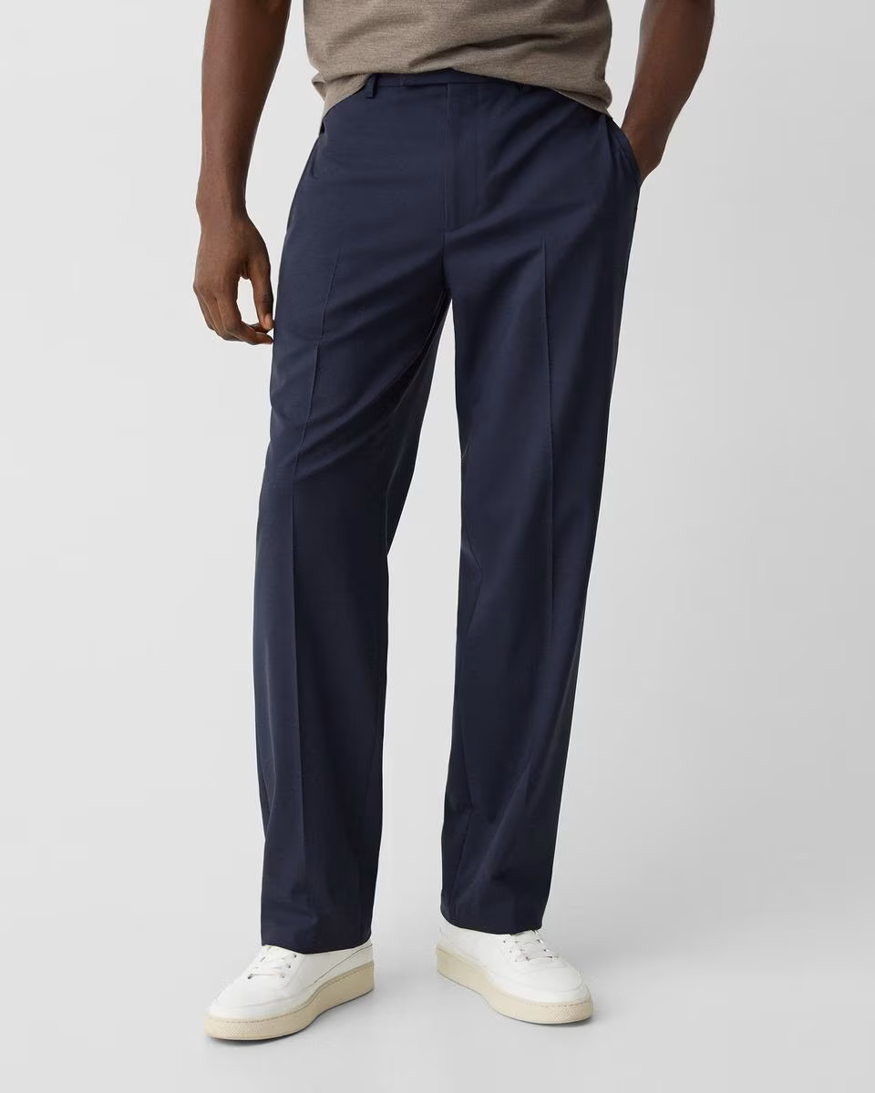 Straight-Leg Pant in Stretch Wool