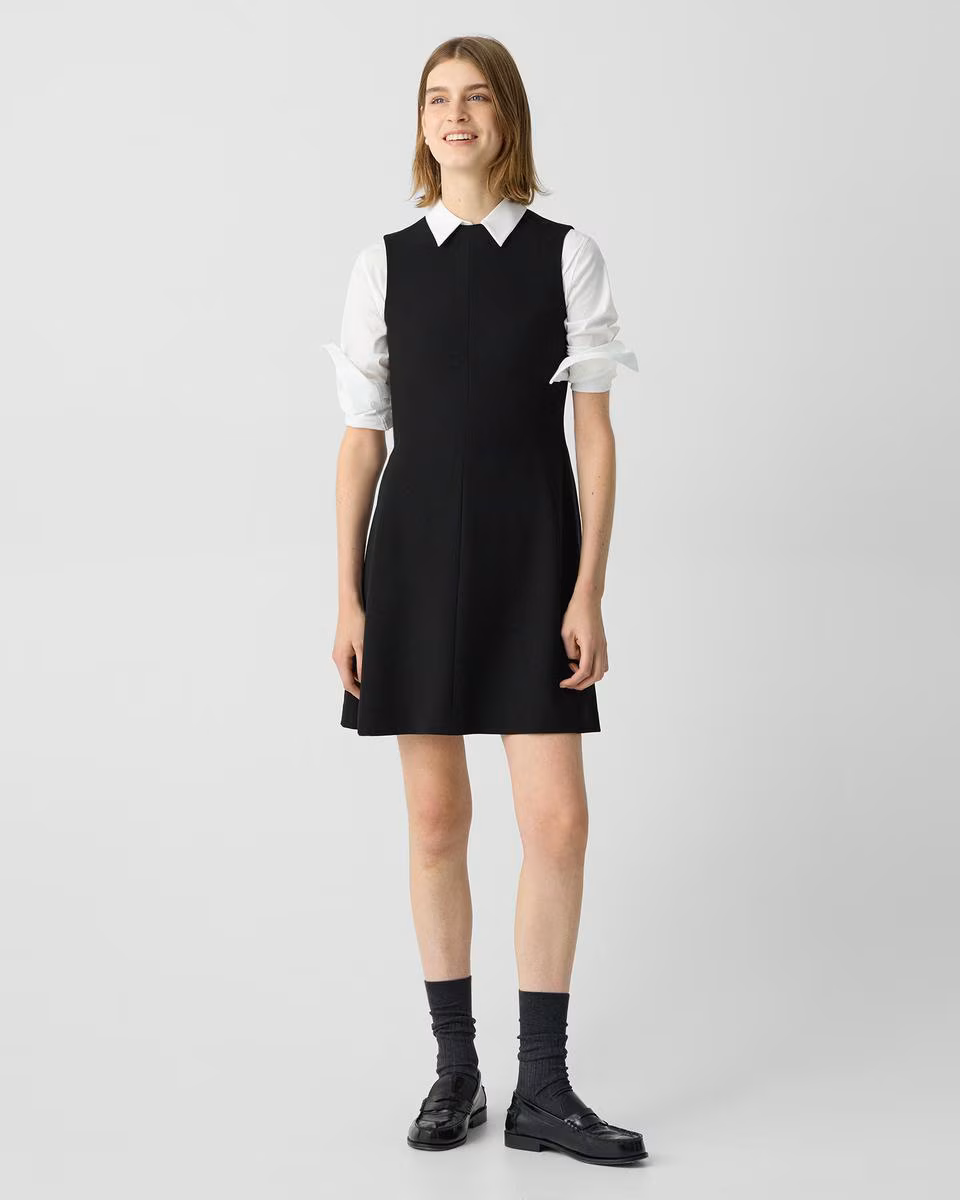 A-Line Mini Dress in Admiral Crepe
