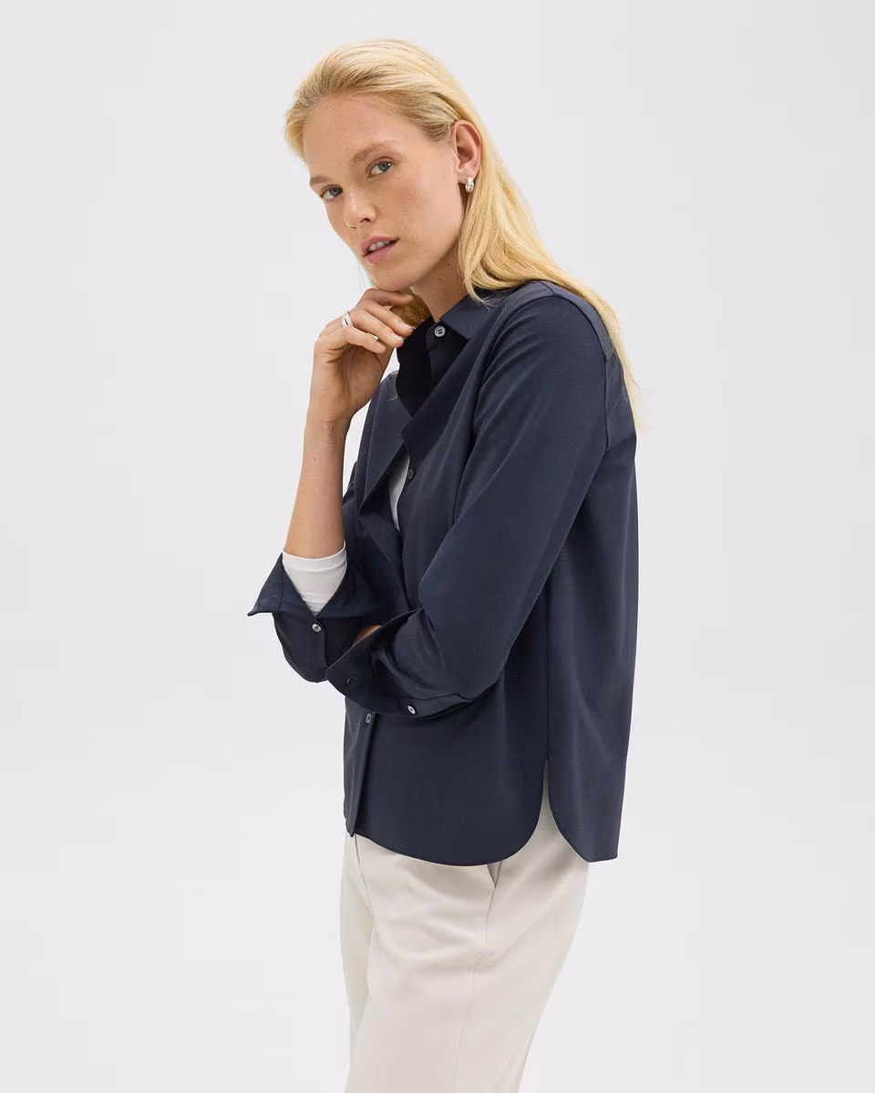 Straight Shirt in Good Wool