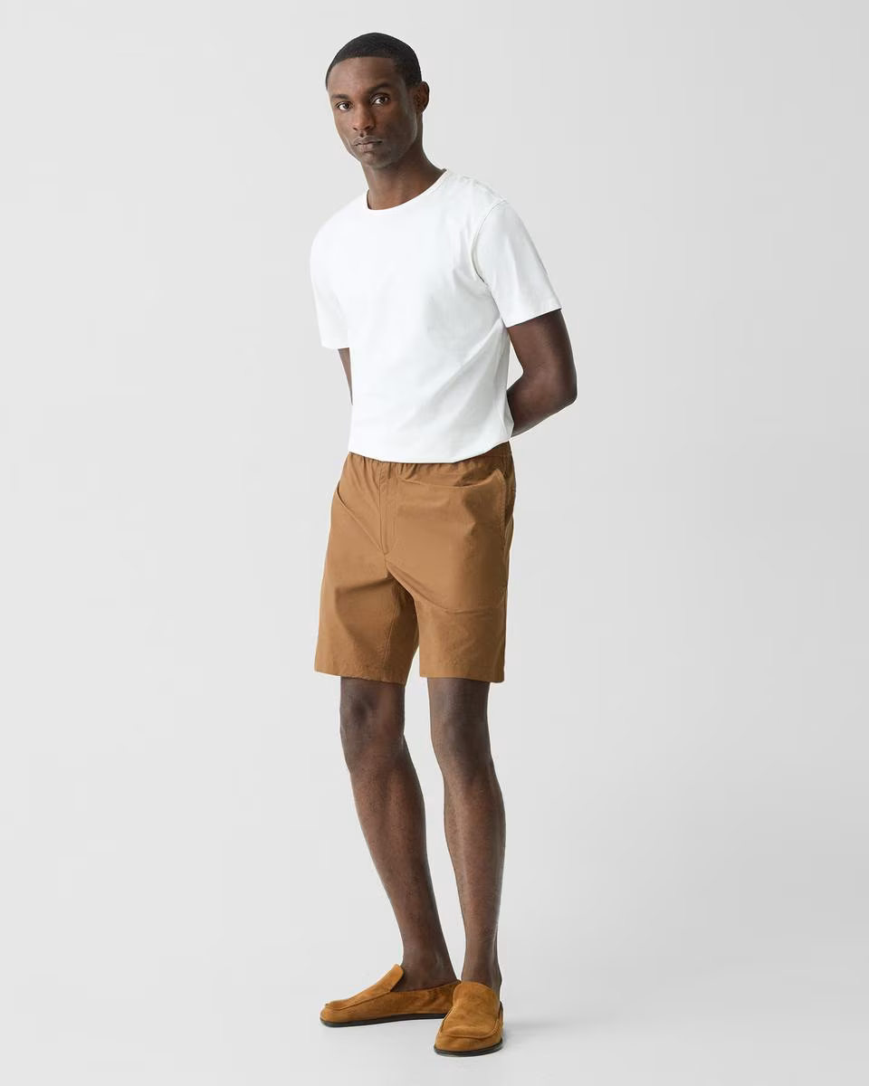 Drawstring Short in Cotton-Blend