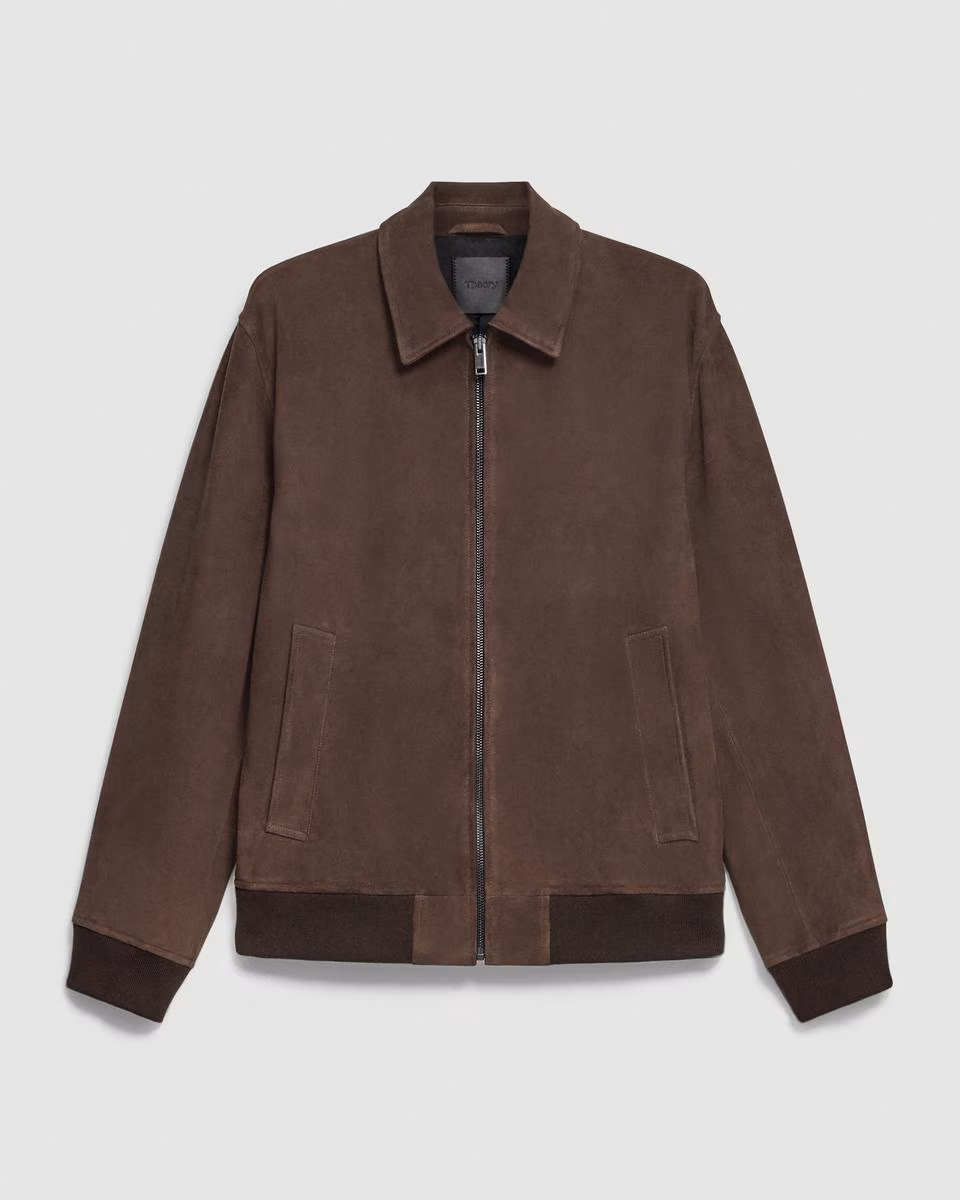 Wyatt Zip Jacket in Suede