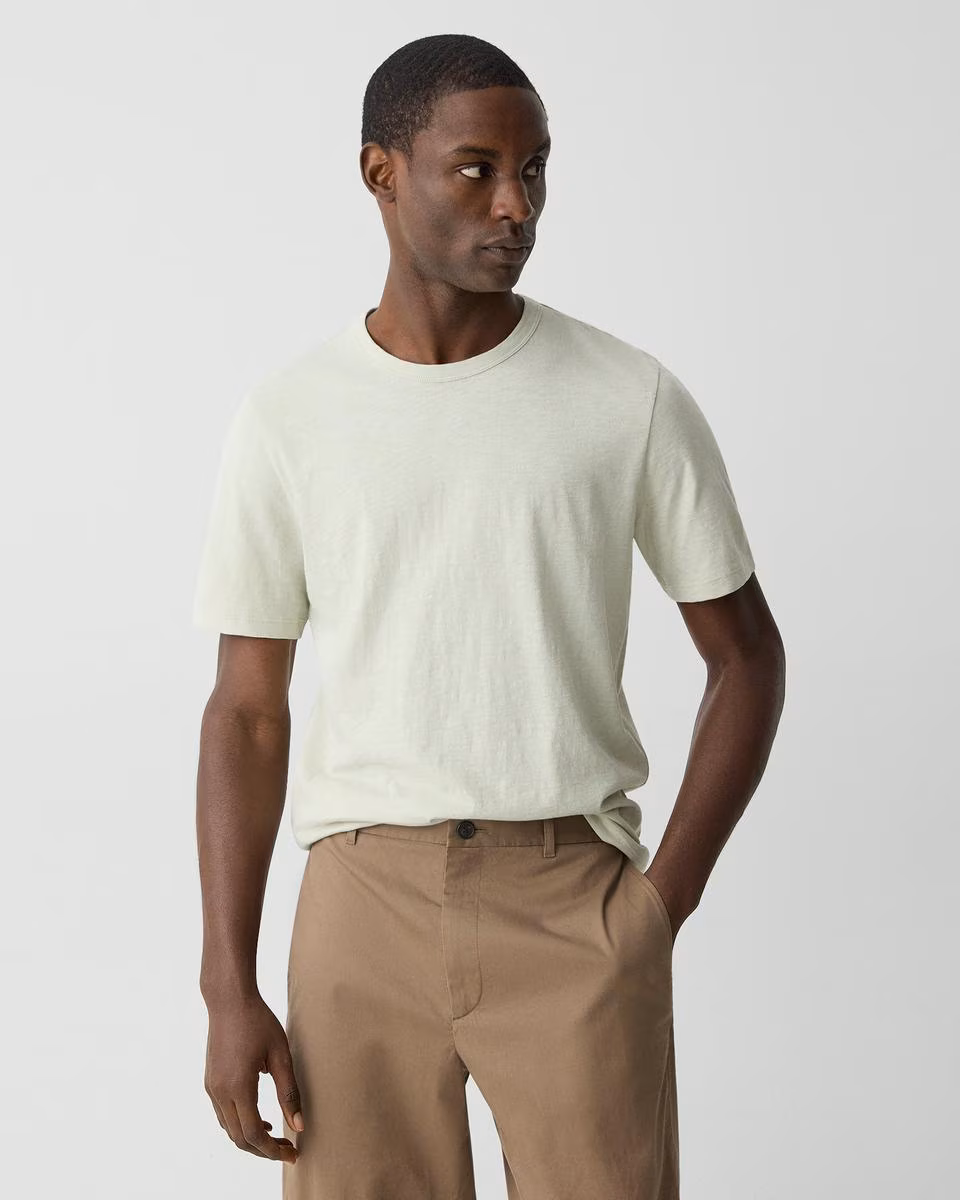 Essential Tee in Cosmos Slub Cotton