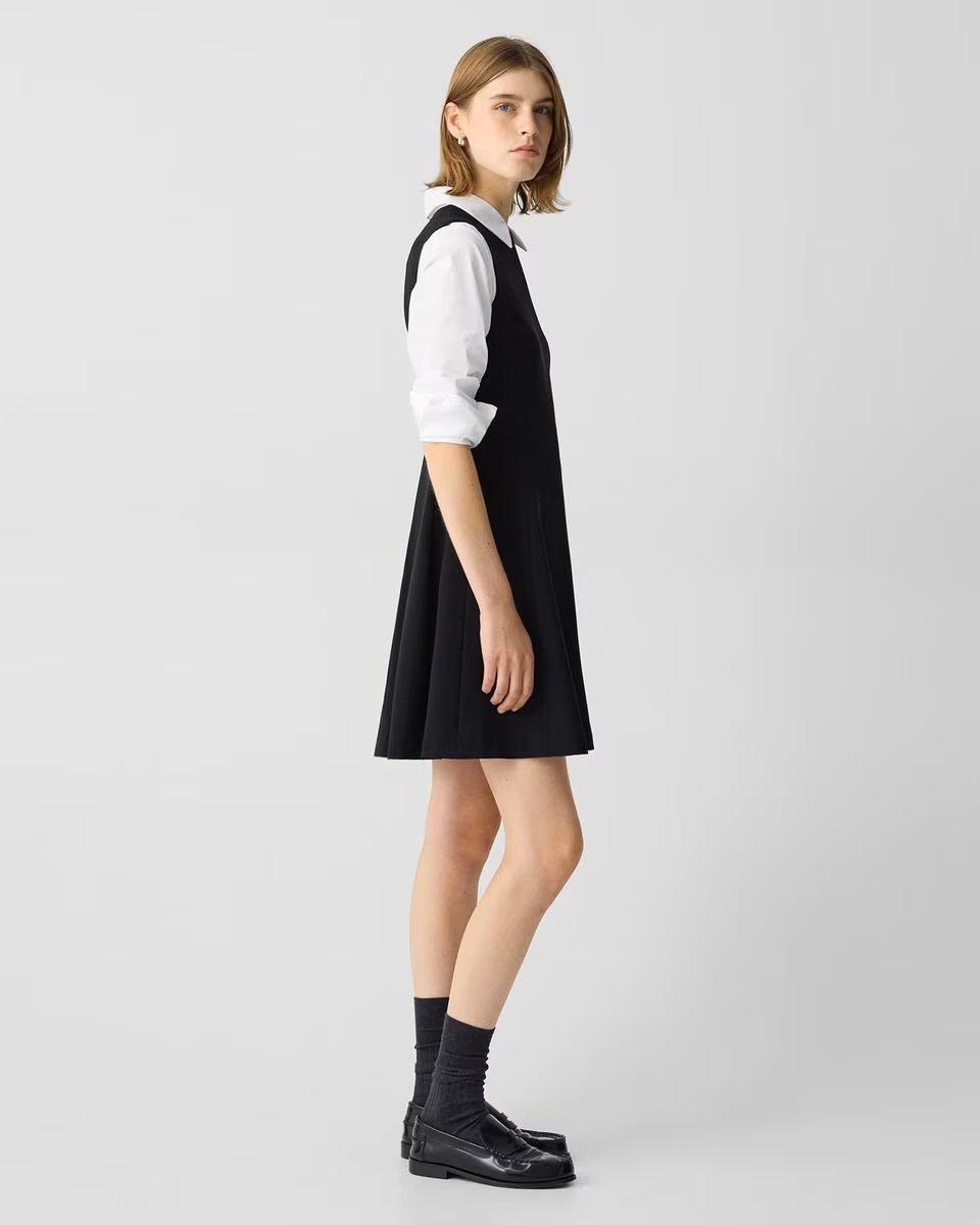 A-Line Mini Dress in Admiral Crepe