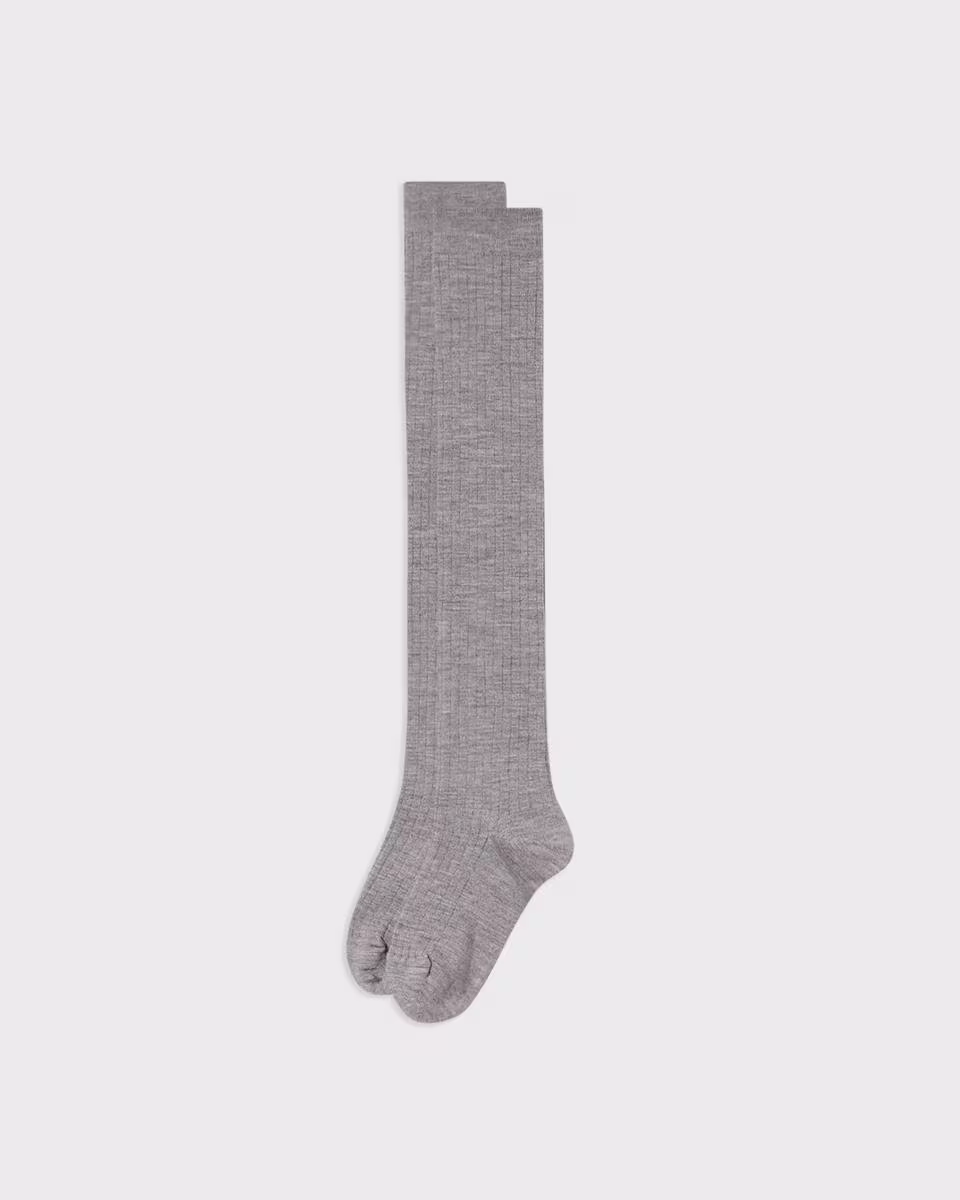 Knee High Socks in Washable Wool