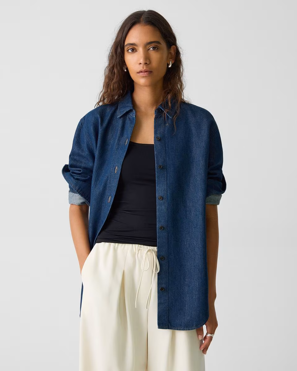 Boyfriend Shirt in Relaxed Denim