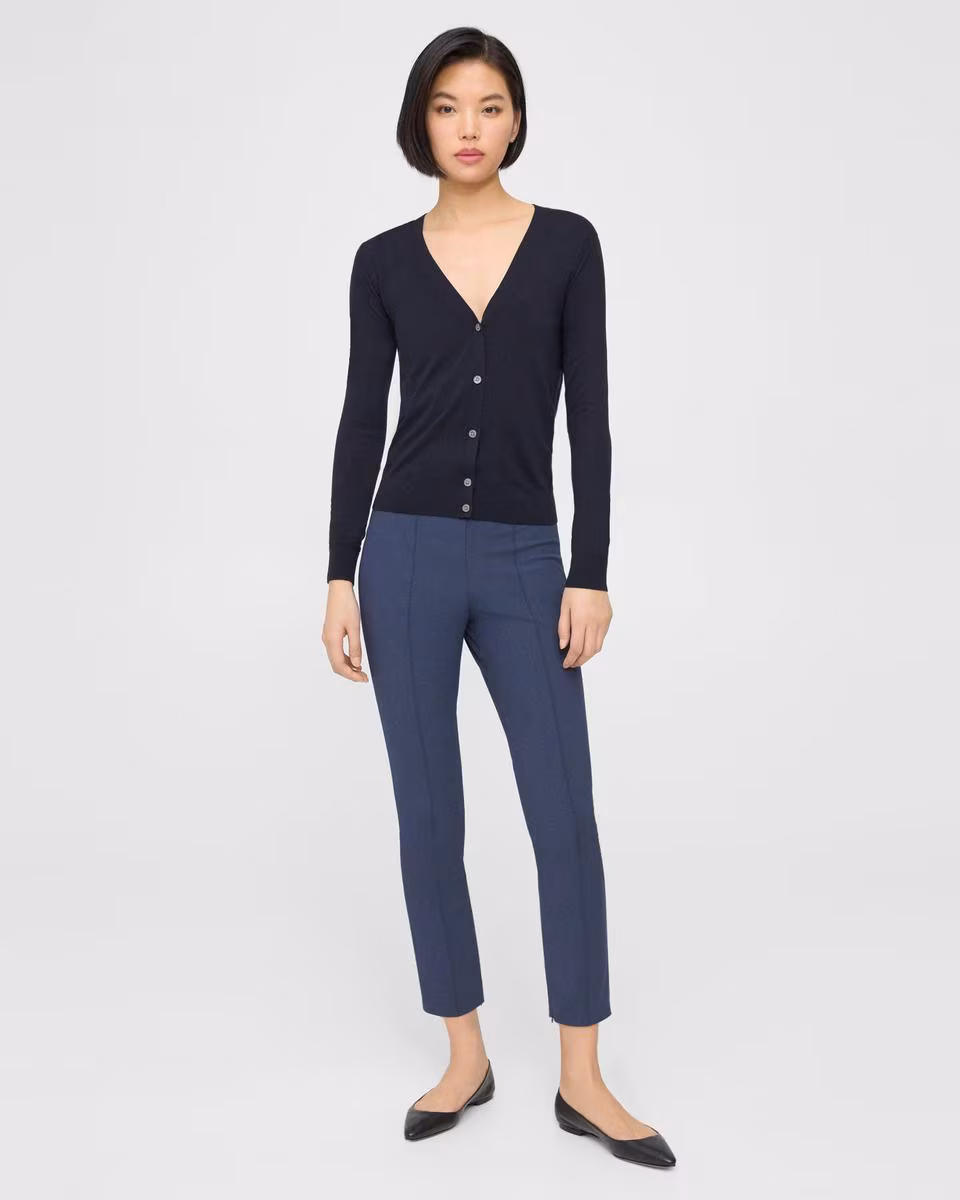 V-Neck Cardigan in Regal Wool