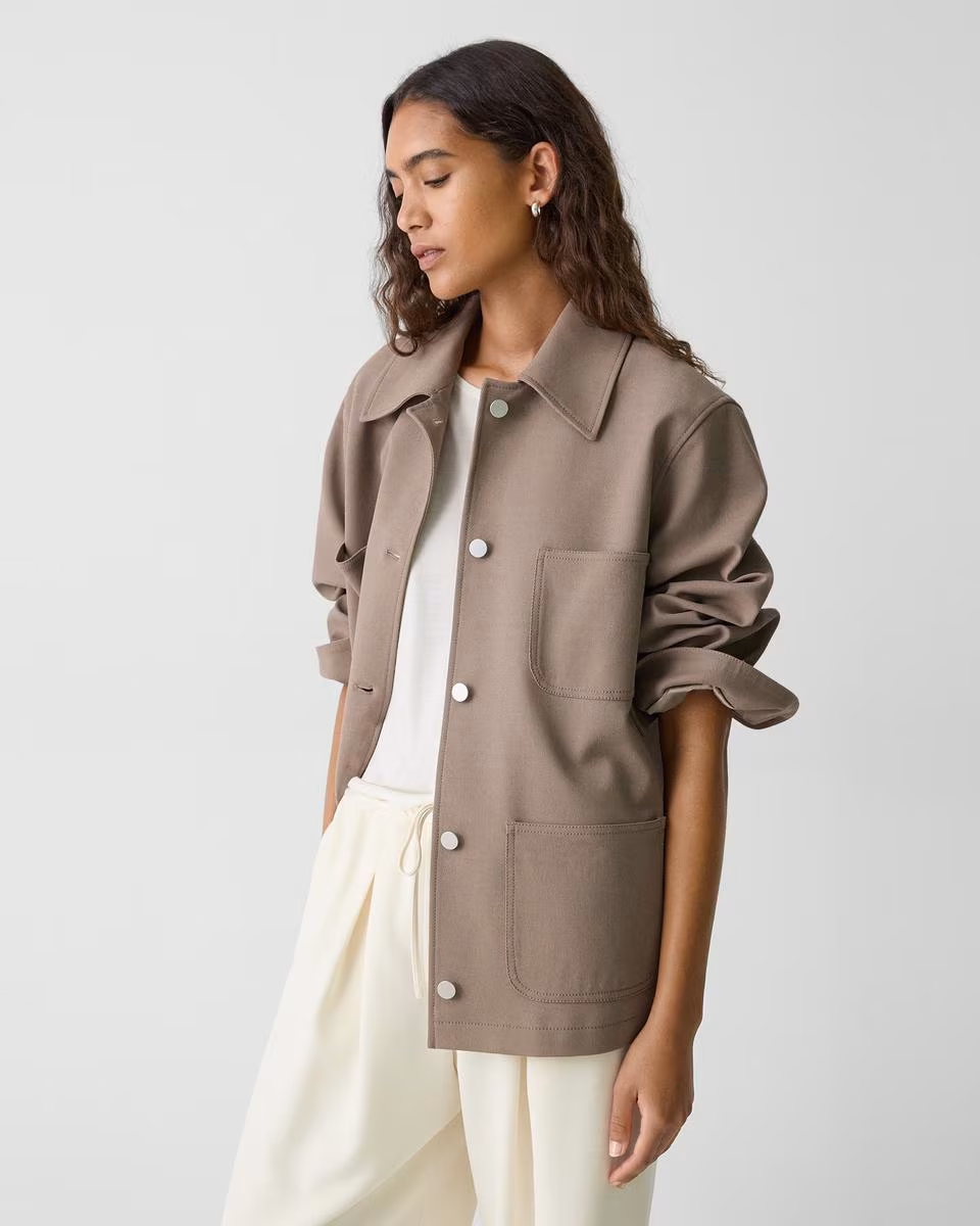 Oversized Utility Jacket in Neoteric Twill