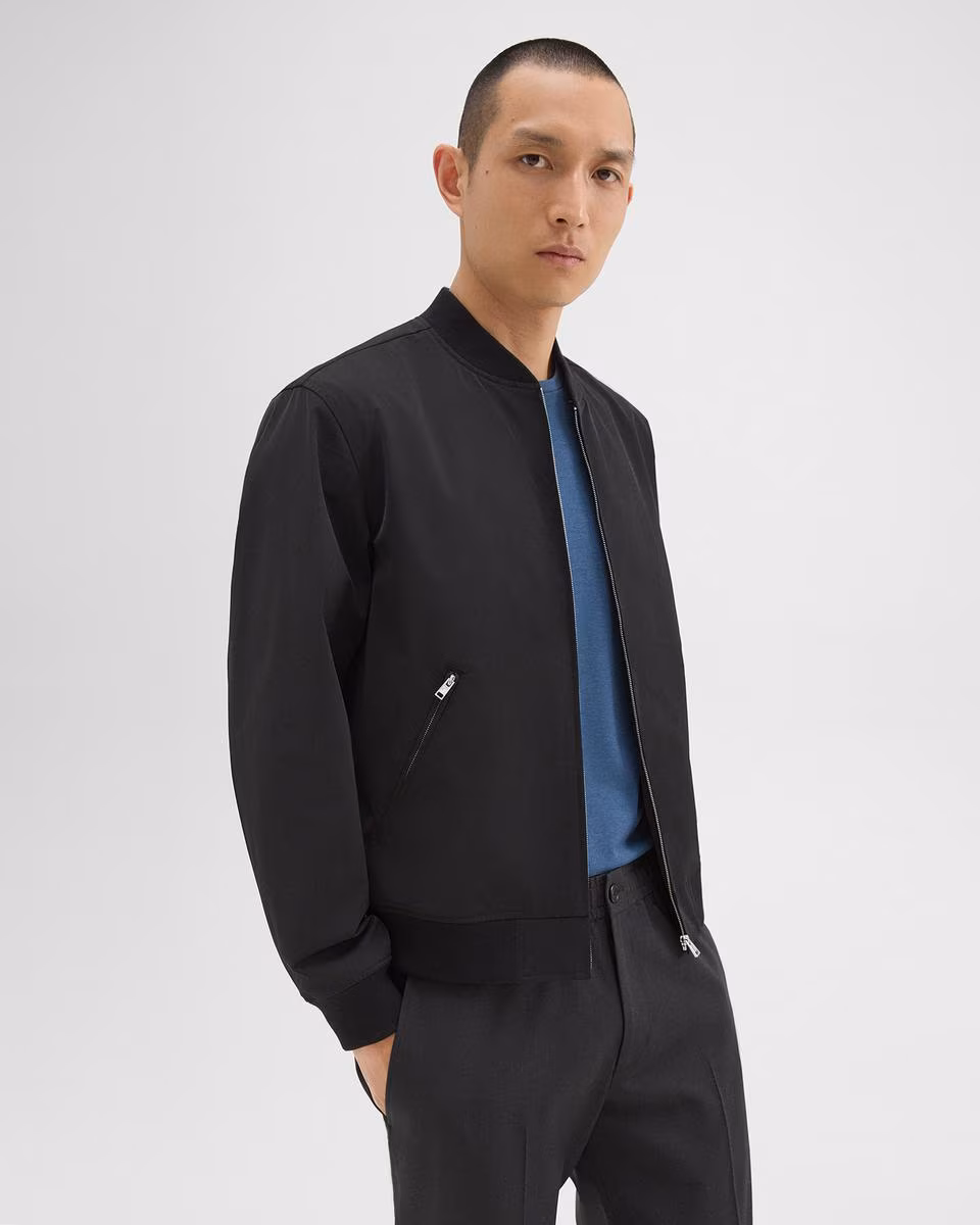 Tailored Bomber Jacket in Foundation Twill