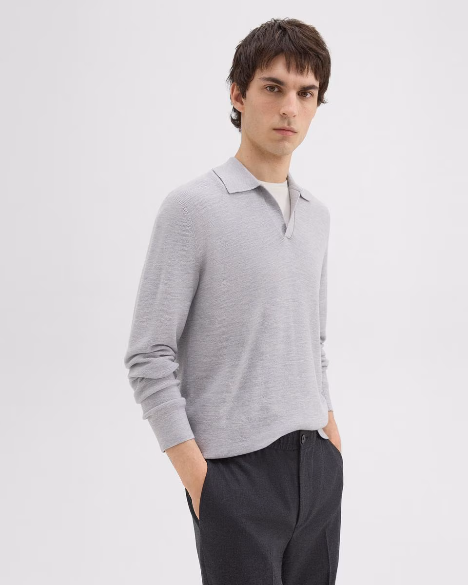 Johnny Collar Sweater in Merino Wool