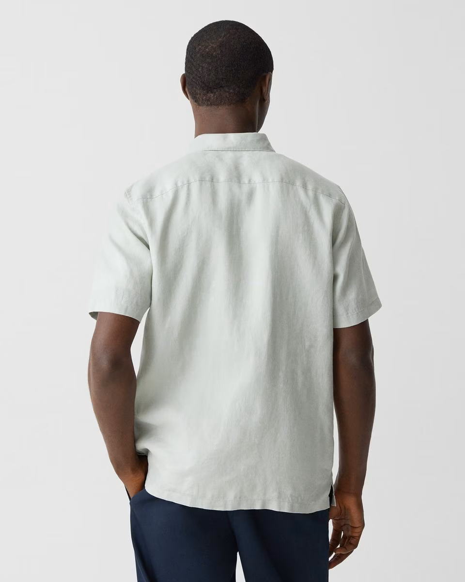 Irving Short-Sleeve Shirt in Relaxed Linen