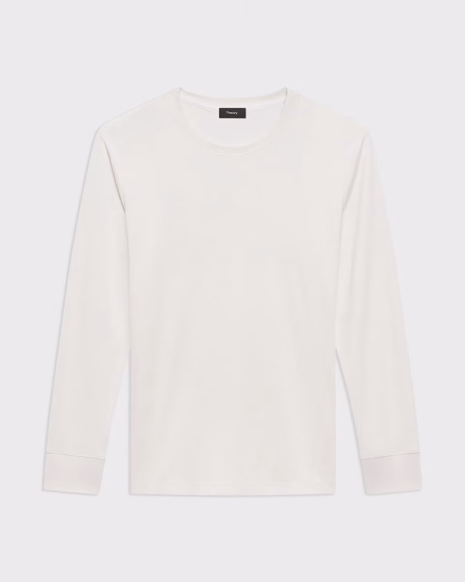 Essential Long-Sleeve Tee in Anemone Modal Jersey