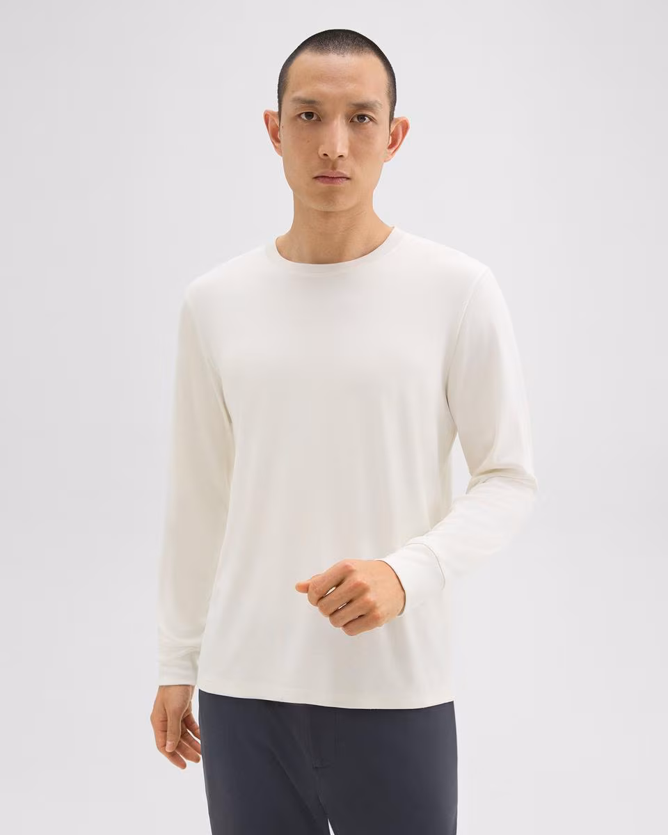 Essential Long-Sleeve Tee in Anemone Modal Jersey