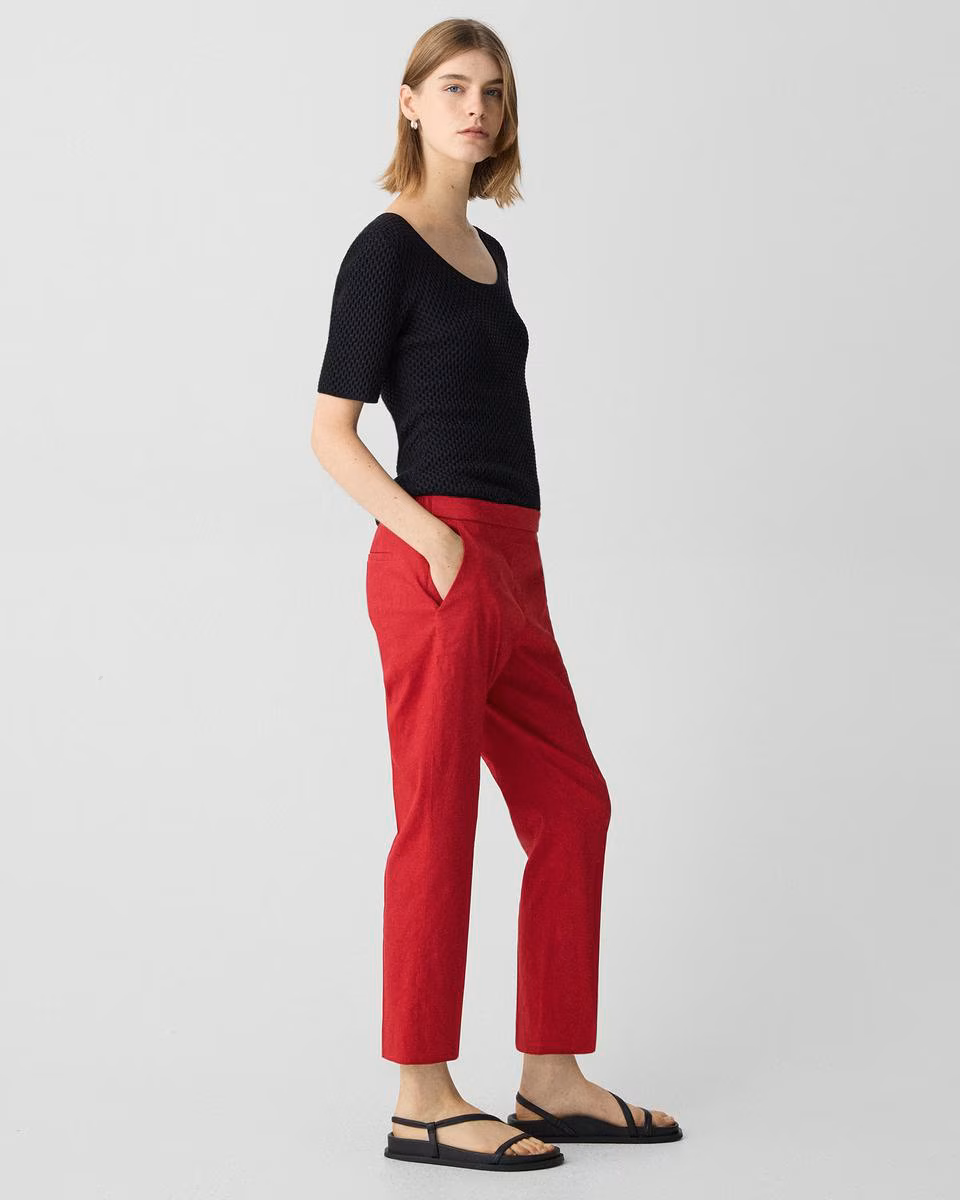 Treeca Pull-On Pant in Good Linen