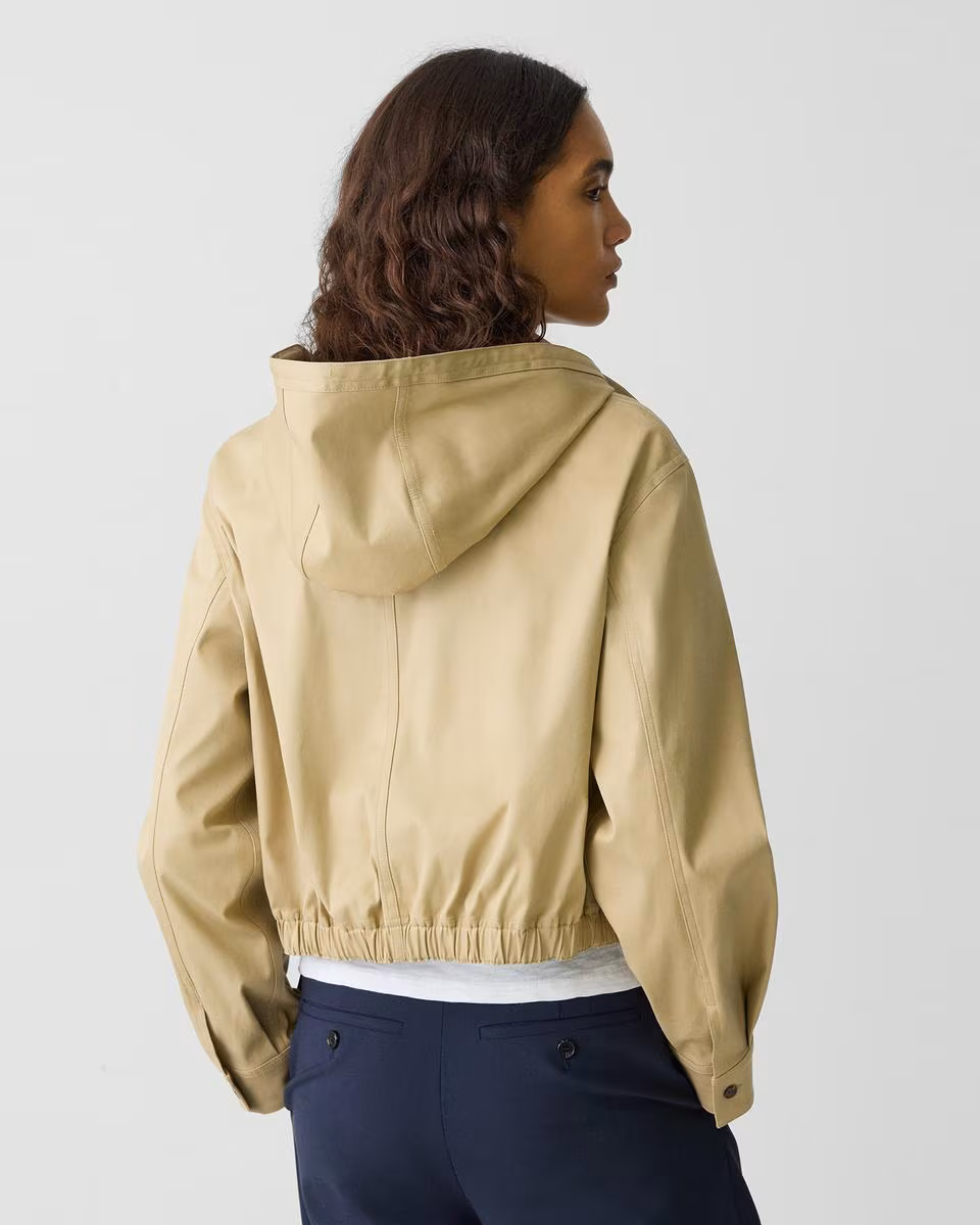 Hooded Jacket in Cotton Chino
