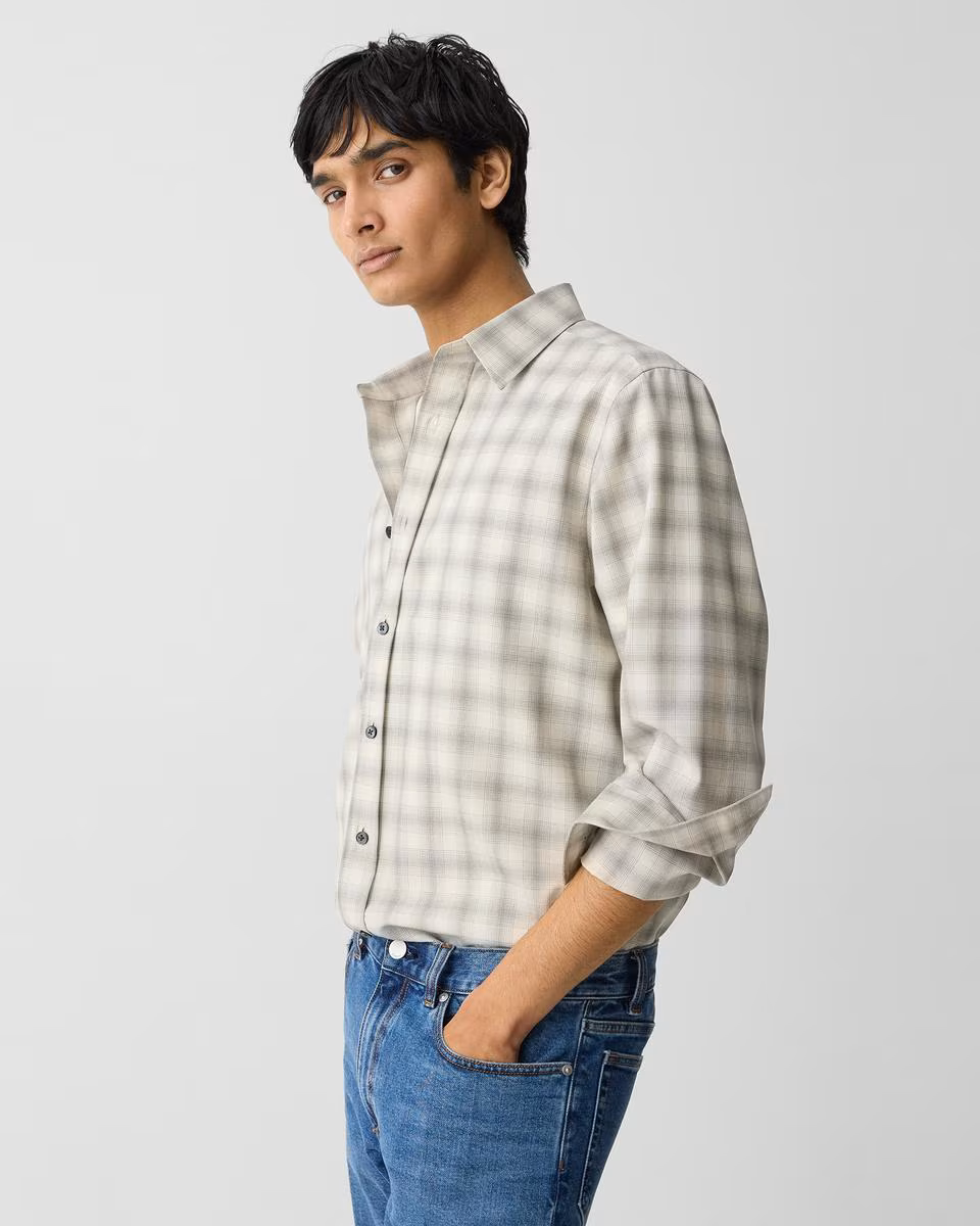 Irving Shirt in Checked Wool