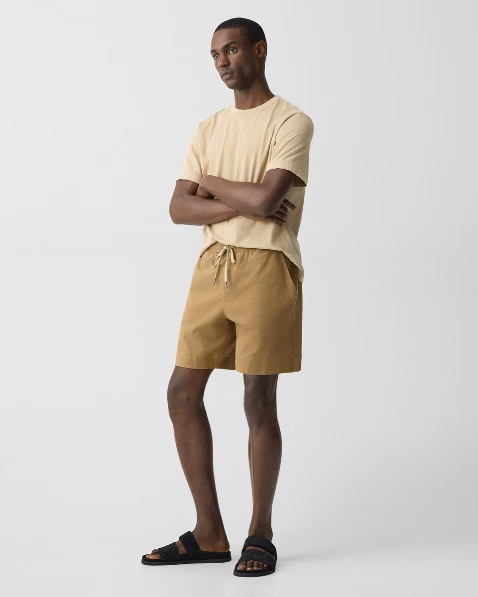 Drawstring Short in Terry Cotton