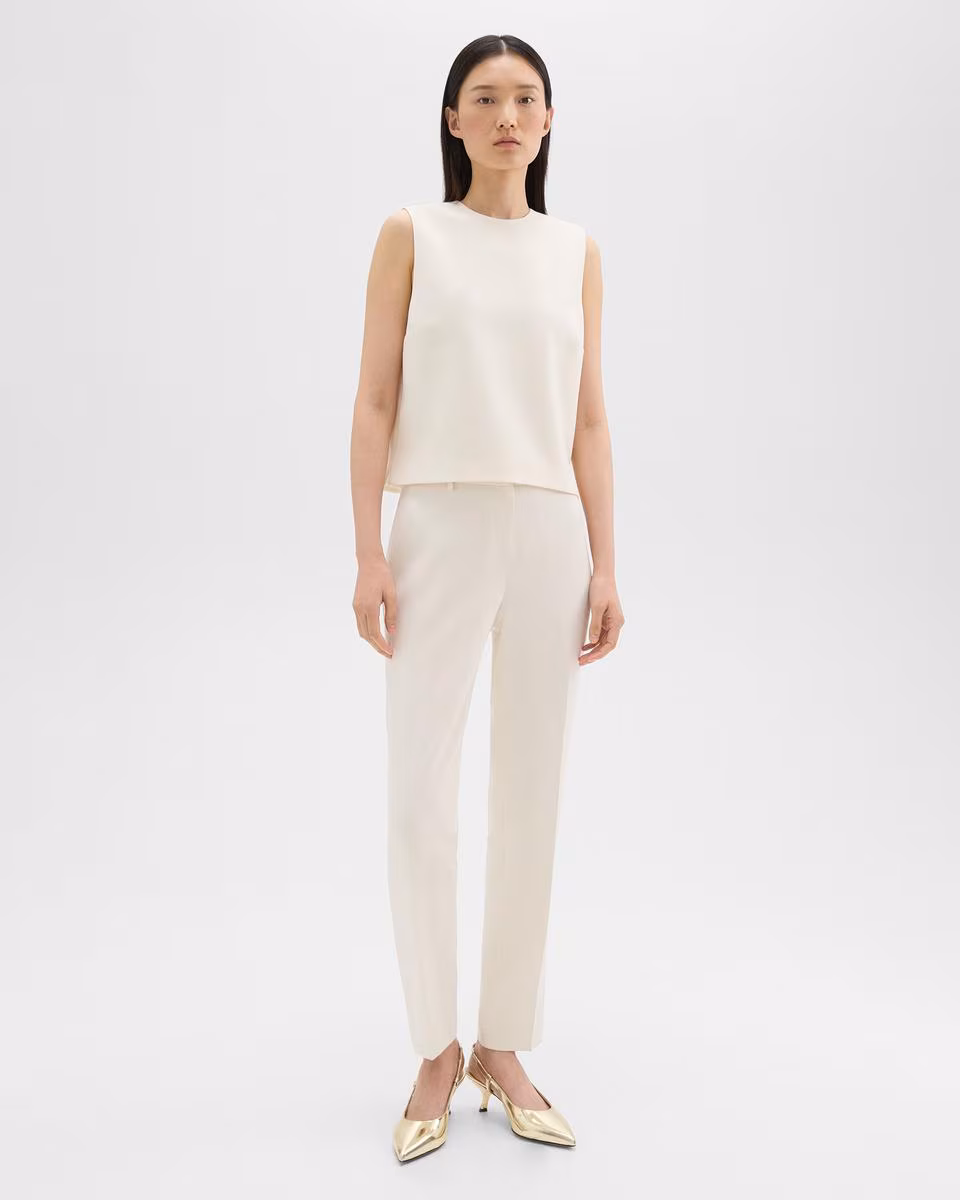 Treeca Full Length Pant in Admiral Crepe