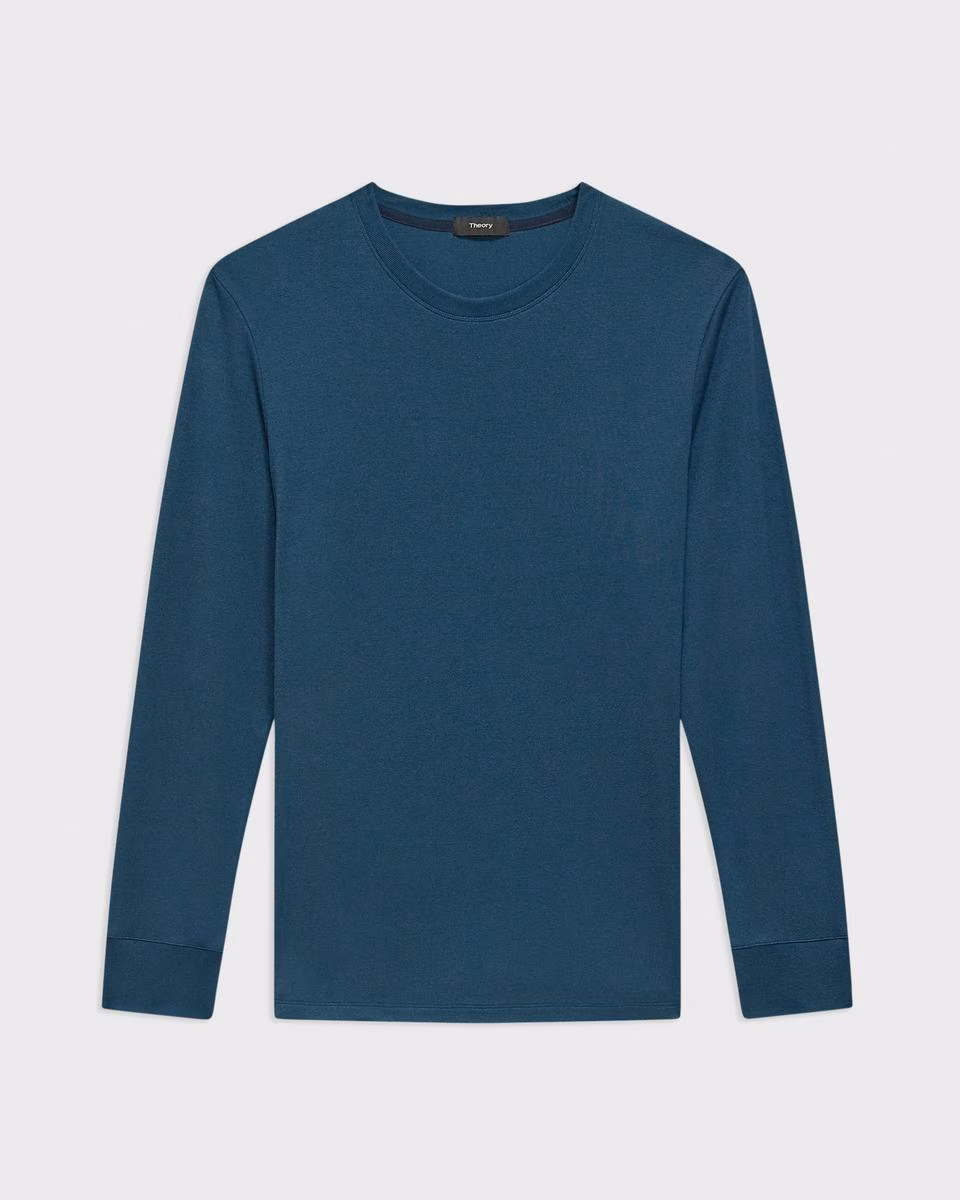 Essential Long-Sleeve Tee in Anemone Modal Jersey