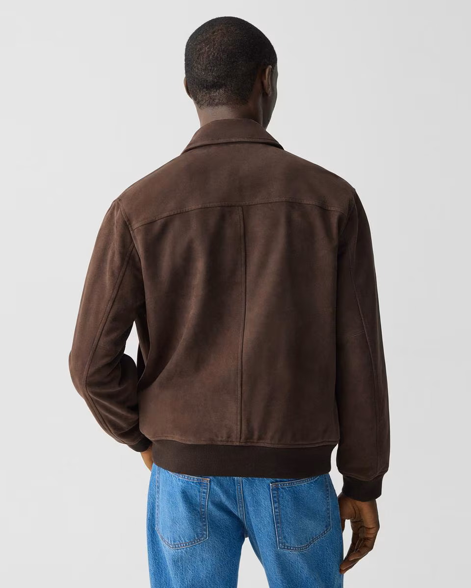 Wyatt Zip Jacket in Suede
