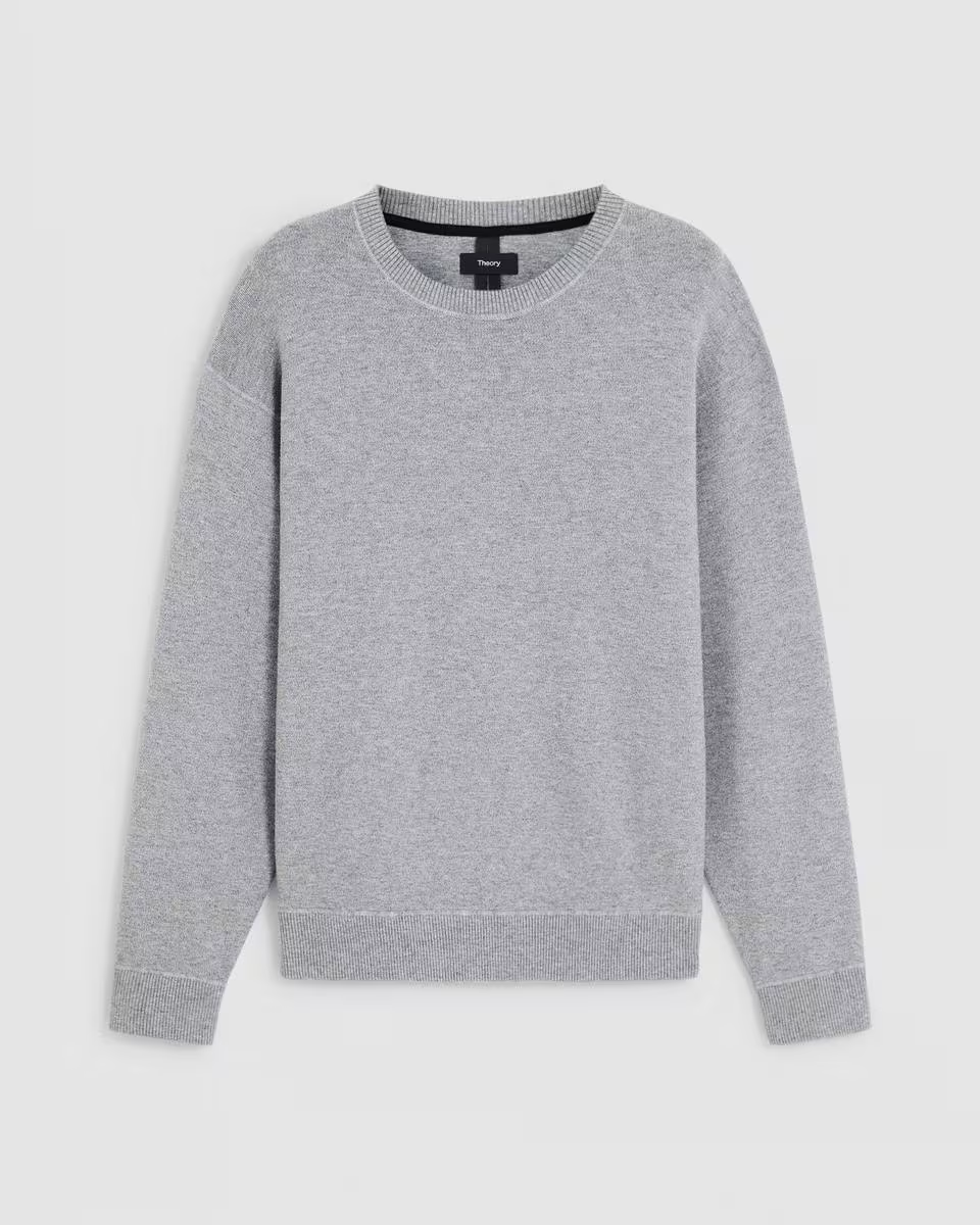 Relaxed Crewneck Sweatshirt in Light Bilen
