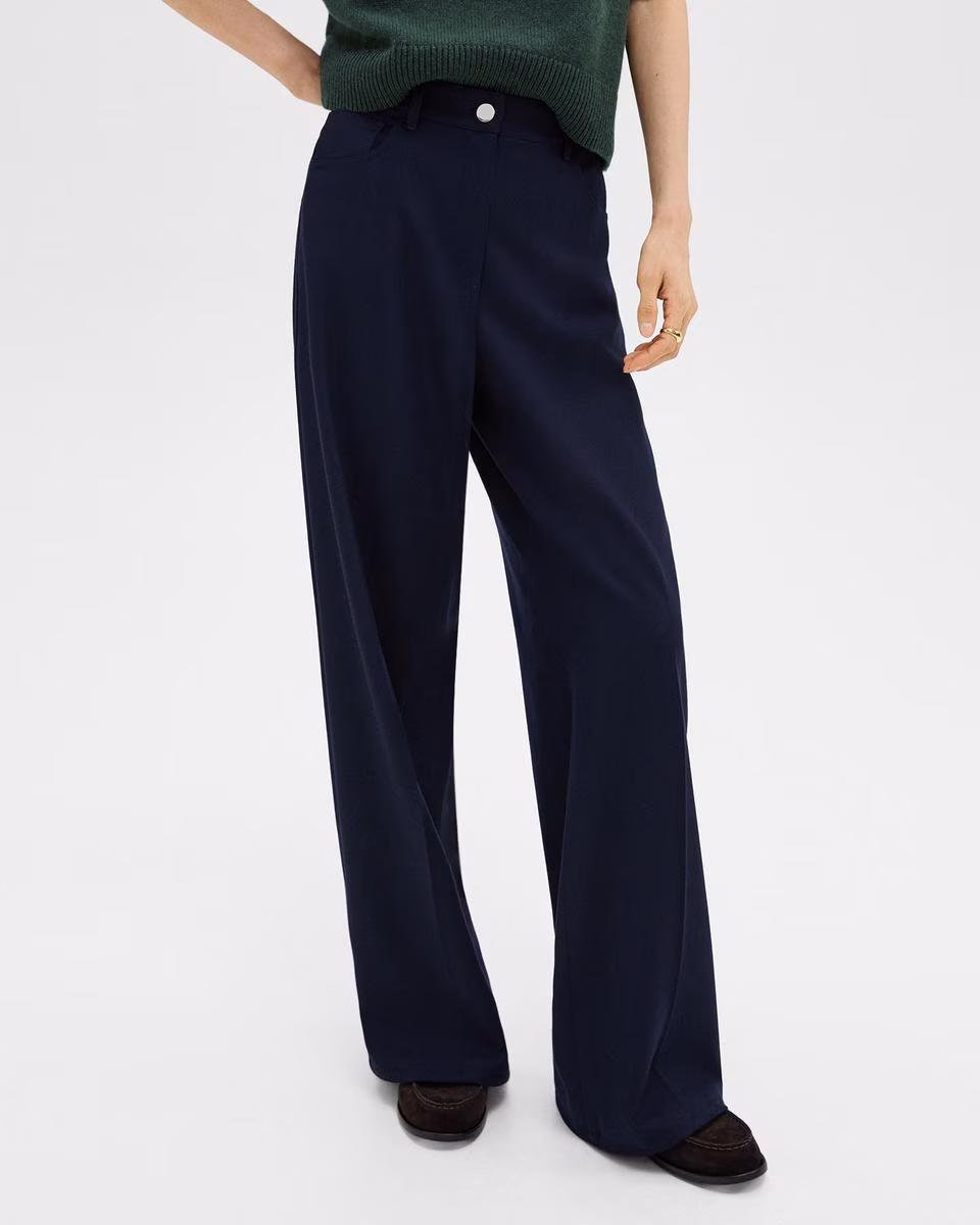 Straight-Leg 5-Pocket Pant in Stretch Flannel