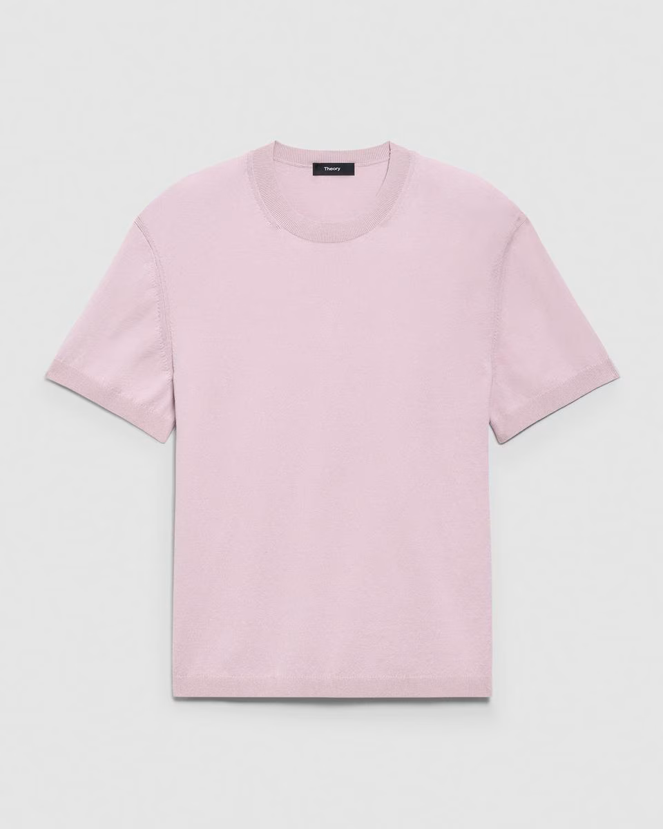 Relaxed Crewneck Tee in Cotton Light Twist