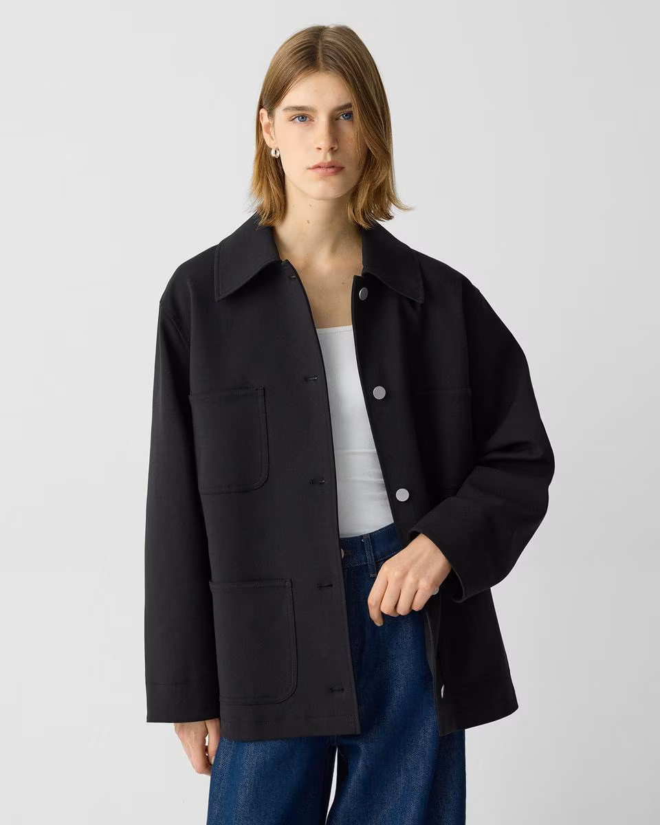 Oversized Utility Jacket in Neoteric Twill